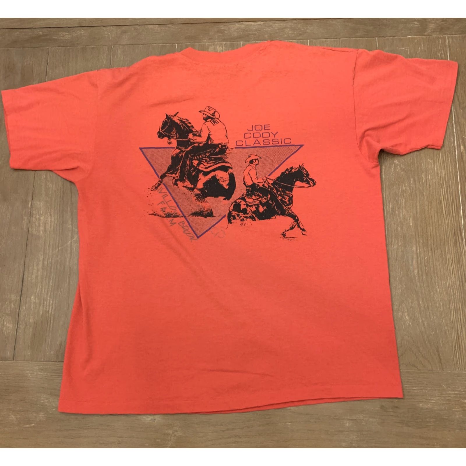 Vintage VINTAGE Joe Cody Classic Willow Brook Farms T-Shirt XL Pink Men 1993 Catasauqua PA Size US XL / EU 56 / 4 - 5 Thumbnail
