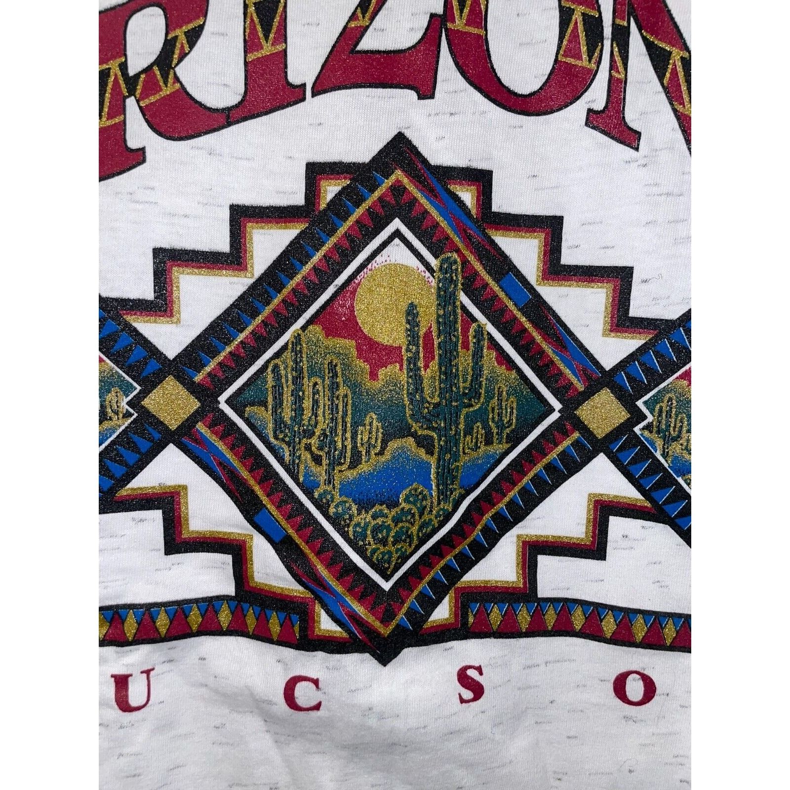 Vintage Vintage Tucson Arizona Shirt Western Speckled White L Tee Size US L / EU 52-54 / 3 - 2 Thumbnail