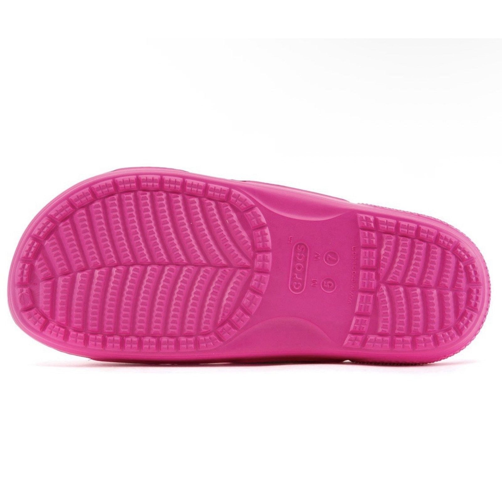 Crocs Crocs Classic Double Strap Bright Pink 9W Sandals Slides Size US 9 / IT 39 - 5 Thumbnail