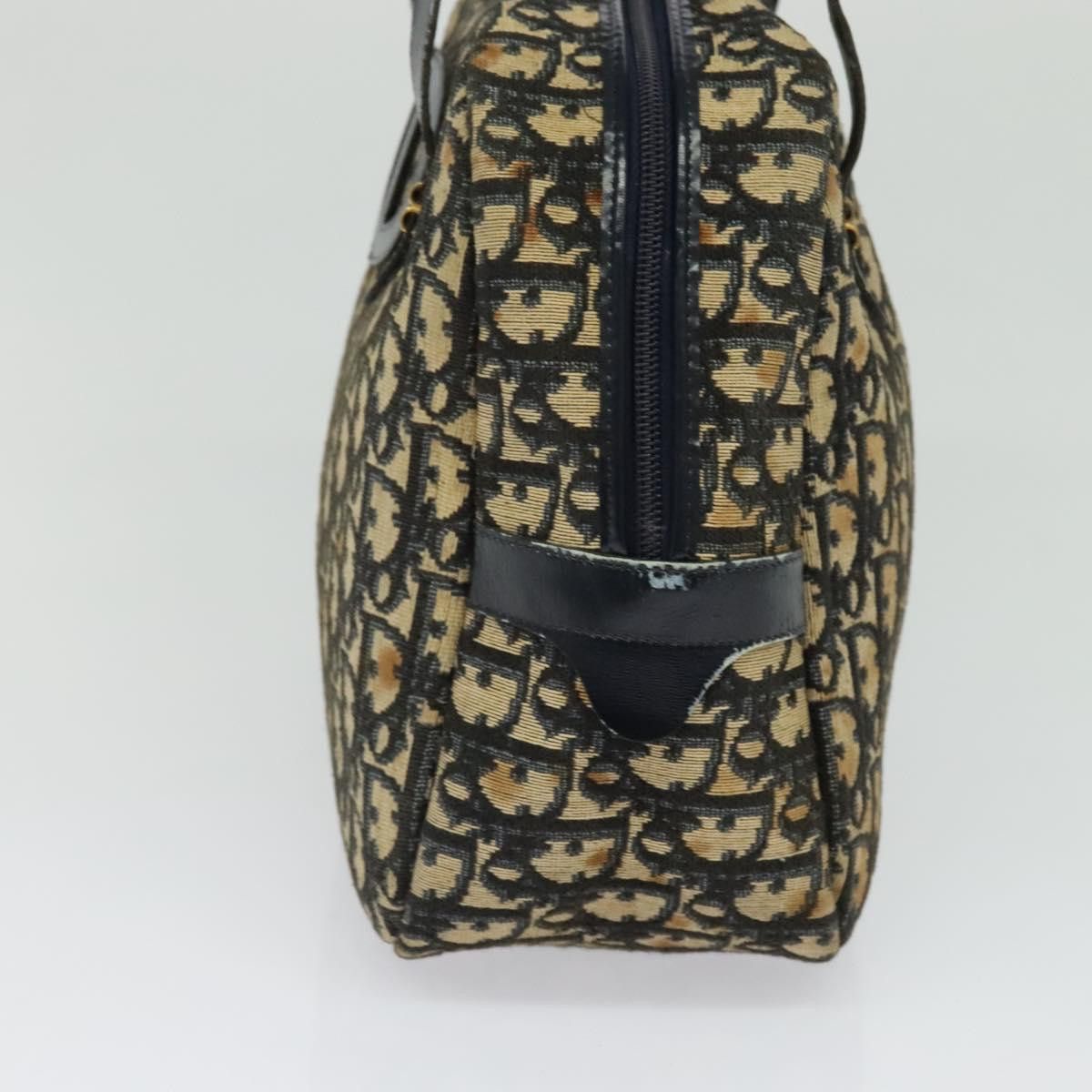 Dior DIOR Trotter Canvas Hand Bag Navy Gold Size ONE SIZE - 5 Thumbnail