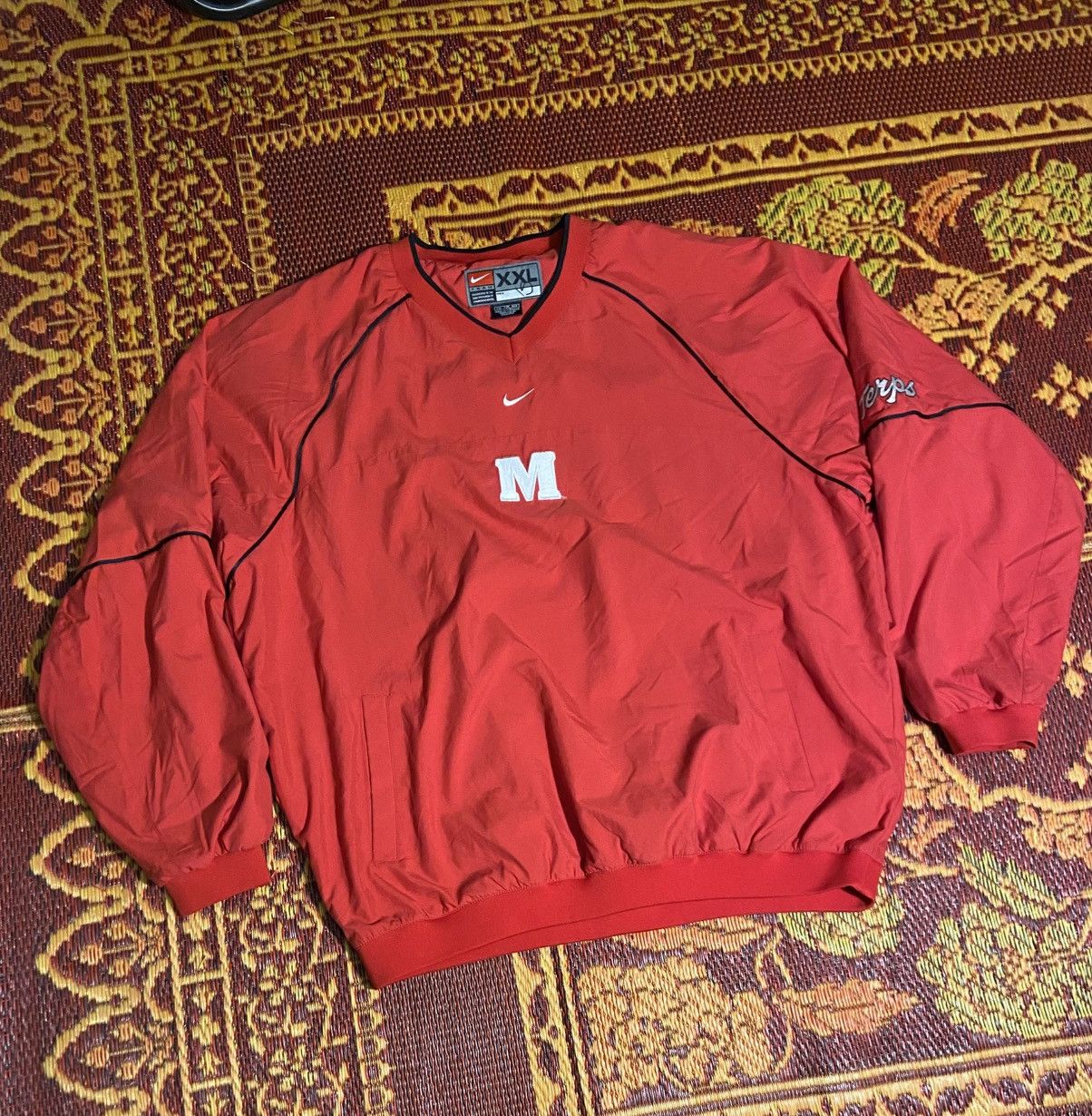 Nike Vintage Nike Maryland Terps Pullover Jacket Size US XXL / EU 58 / 5 - 1 Thumbnail