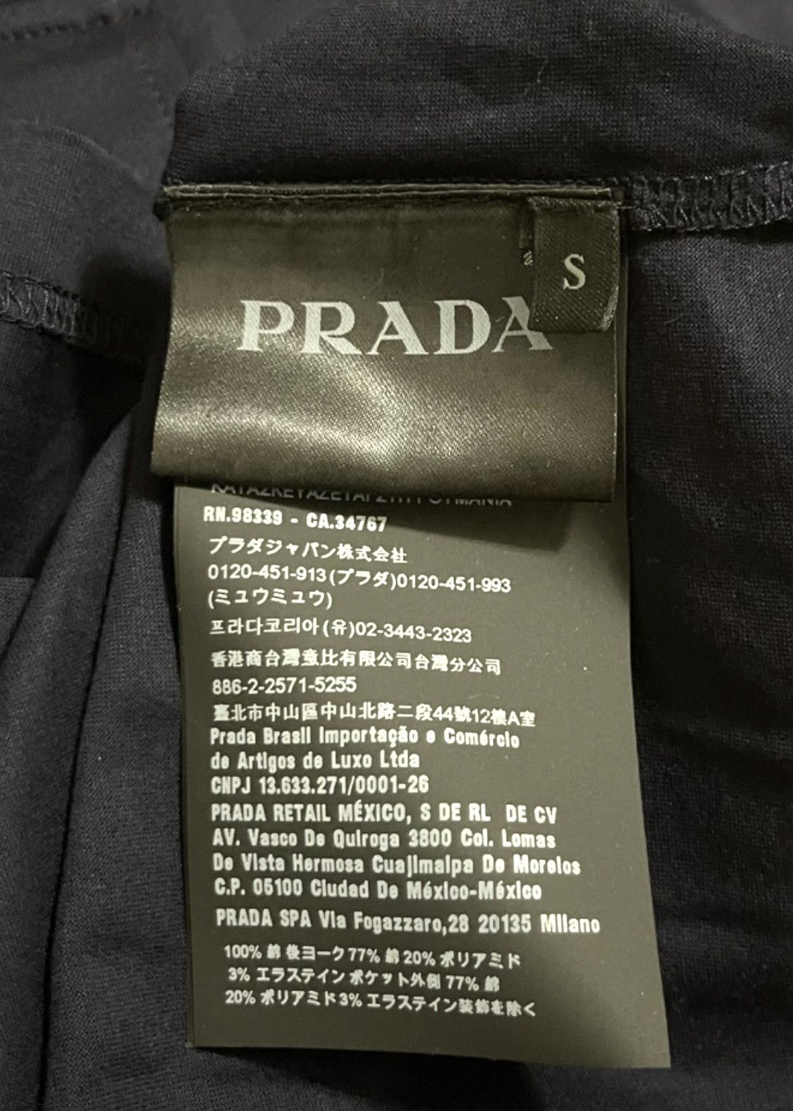 Prada prada men blue printed t-shirt S Size US S / EU 44-46 / 1 - 7 Thumbnail