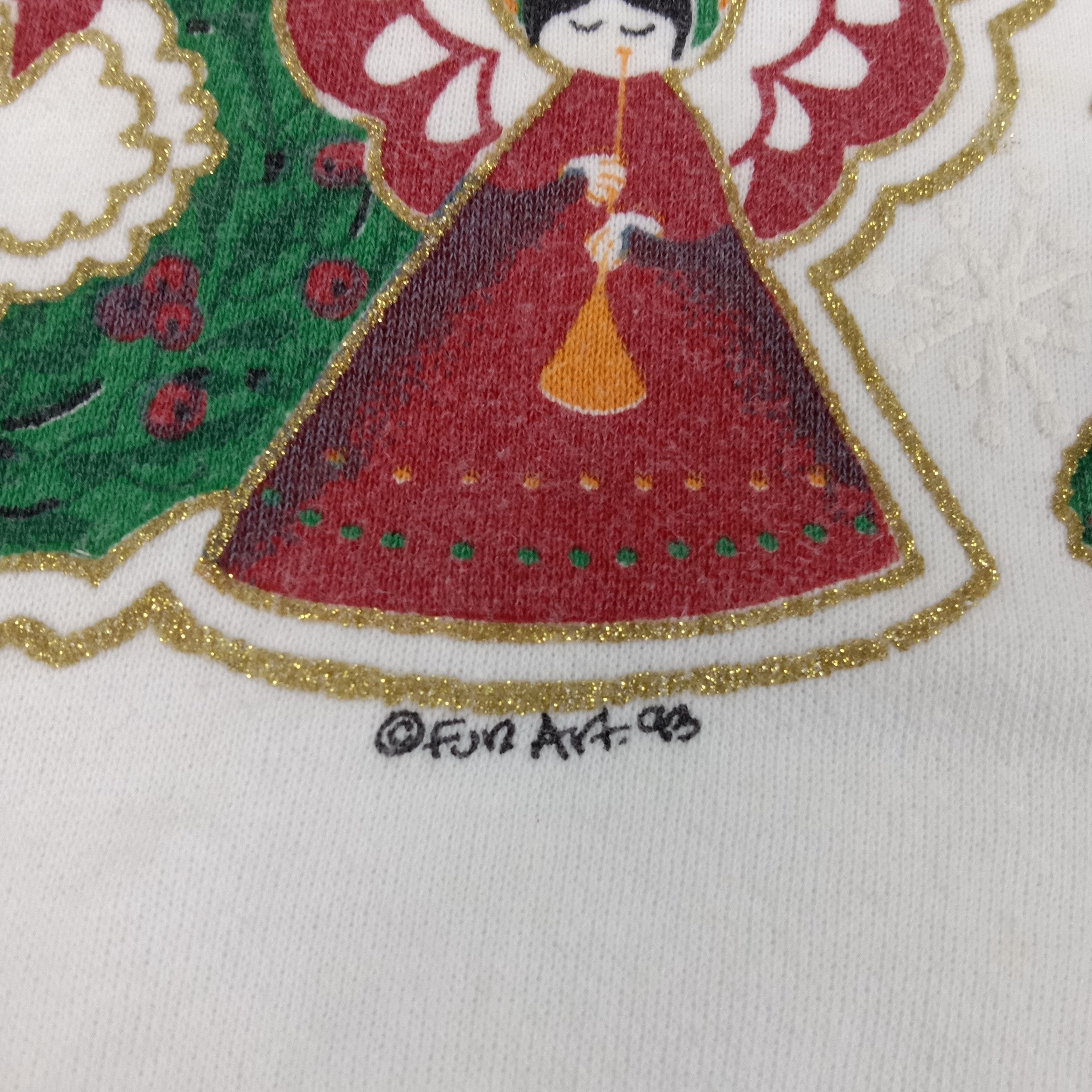 Vintage Marry Christmas Noel Joy Art by FunArt.93 Sweatshirt Size US XL / EU 56 / 4 - 4 Thumbnail