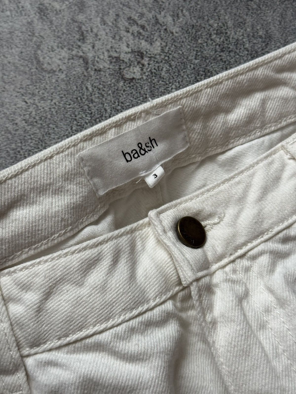 ba&sh BA&SH 3 Wmns white Jean pant trouser chino Size 26" / US 2 / IT 38 - 7 Thumbnail