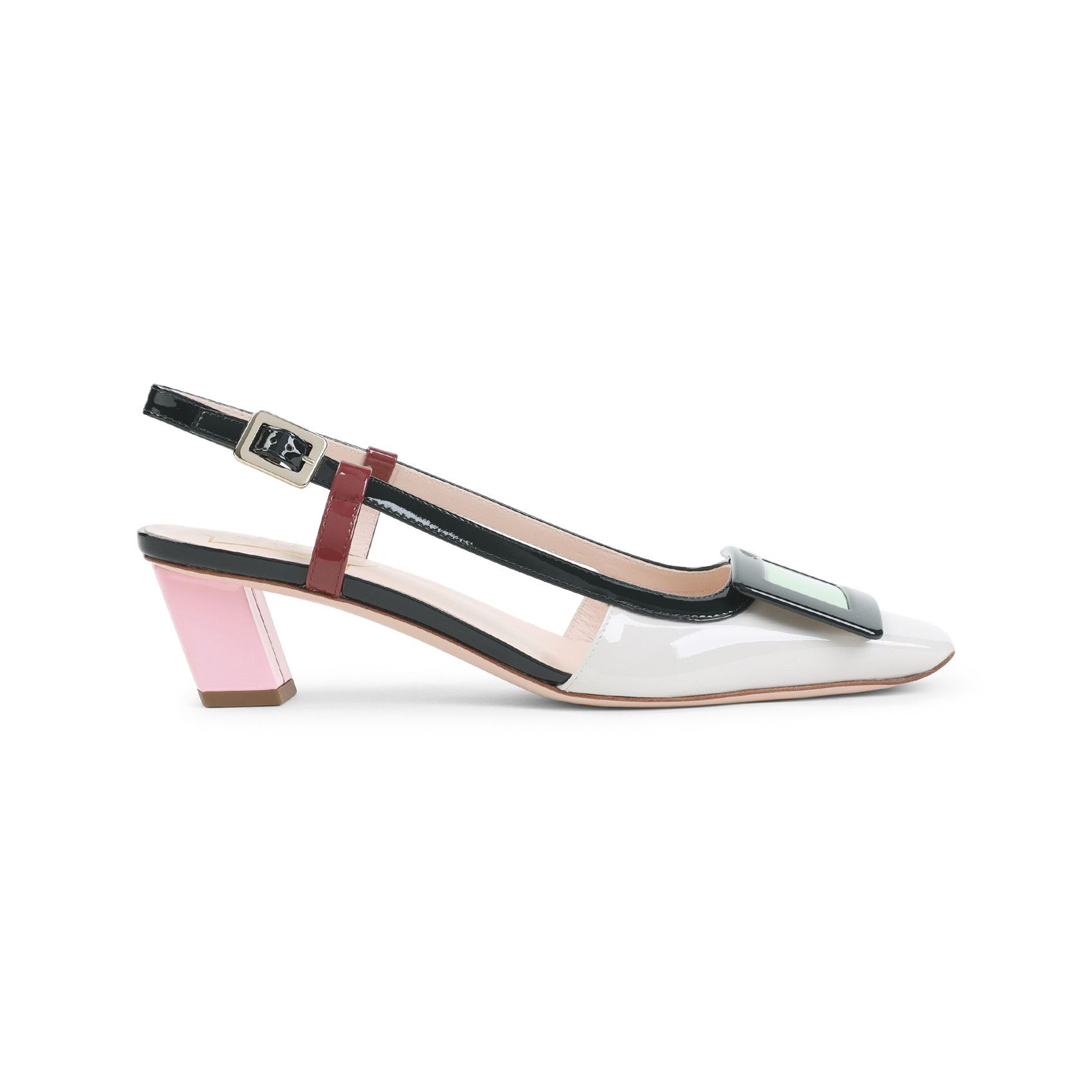 Roger Vivier Roger Vivier BV Lacquered Buckle 45 Pumps Size US 7.5 / IT 37.5 - 1 Thumbnail
