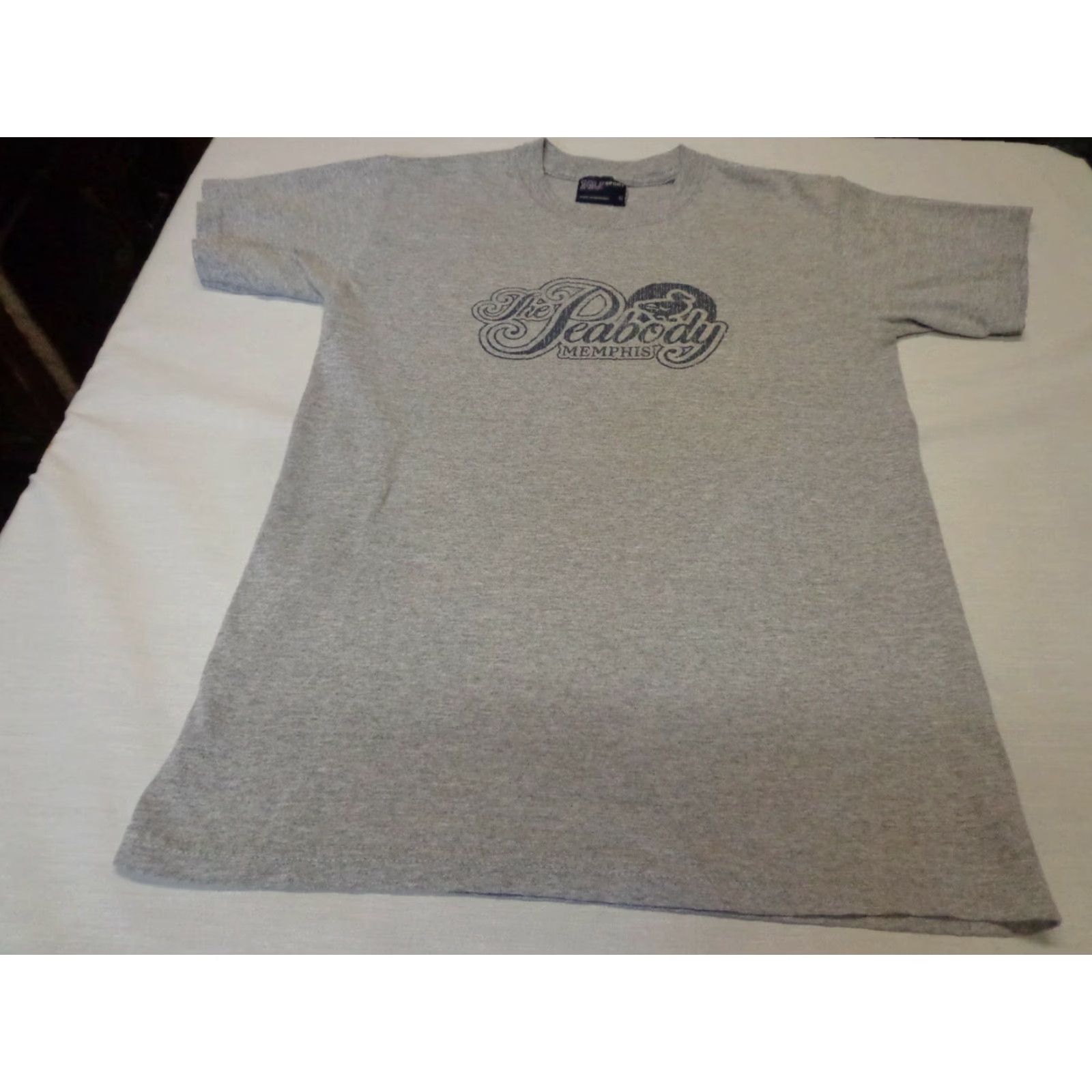 Vintage MV Sport T Shirt Small Gray The Peabody Hotel Memphis TN Men Size US S / EU 44-46 / 1 - 3 Thumbnail