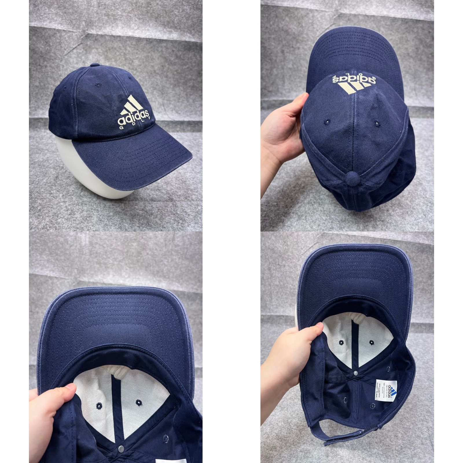 Adidas Adidas Golf Hat Cap Strap Back Adult One Size Blue 100% Cotton Golfer Outdoor Size ONE SIZE - 8 Thumbnail