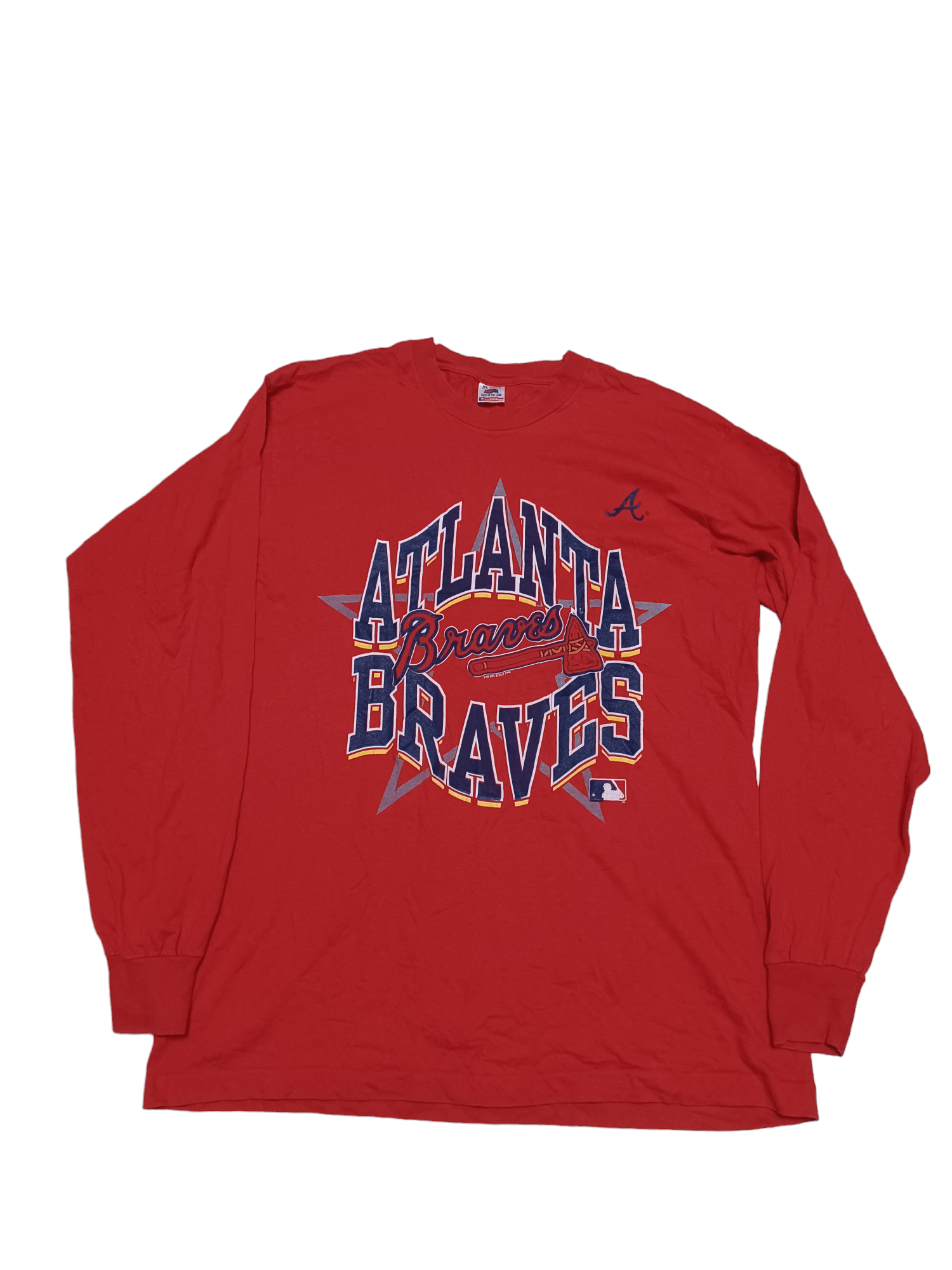 Fruit Of The Loom 1996 VINTAGE FRUIT OF THE LOOM ATLANTA BRAVERS MLB LONGSL Size US XL / EU 56 / 4 - 1 Thumbnail