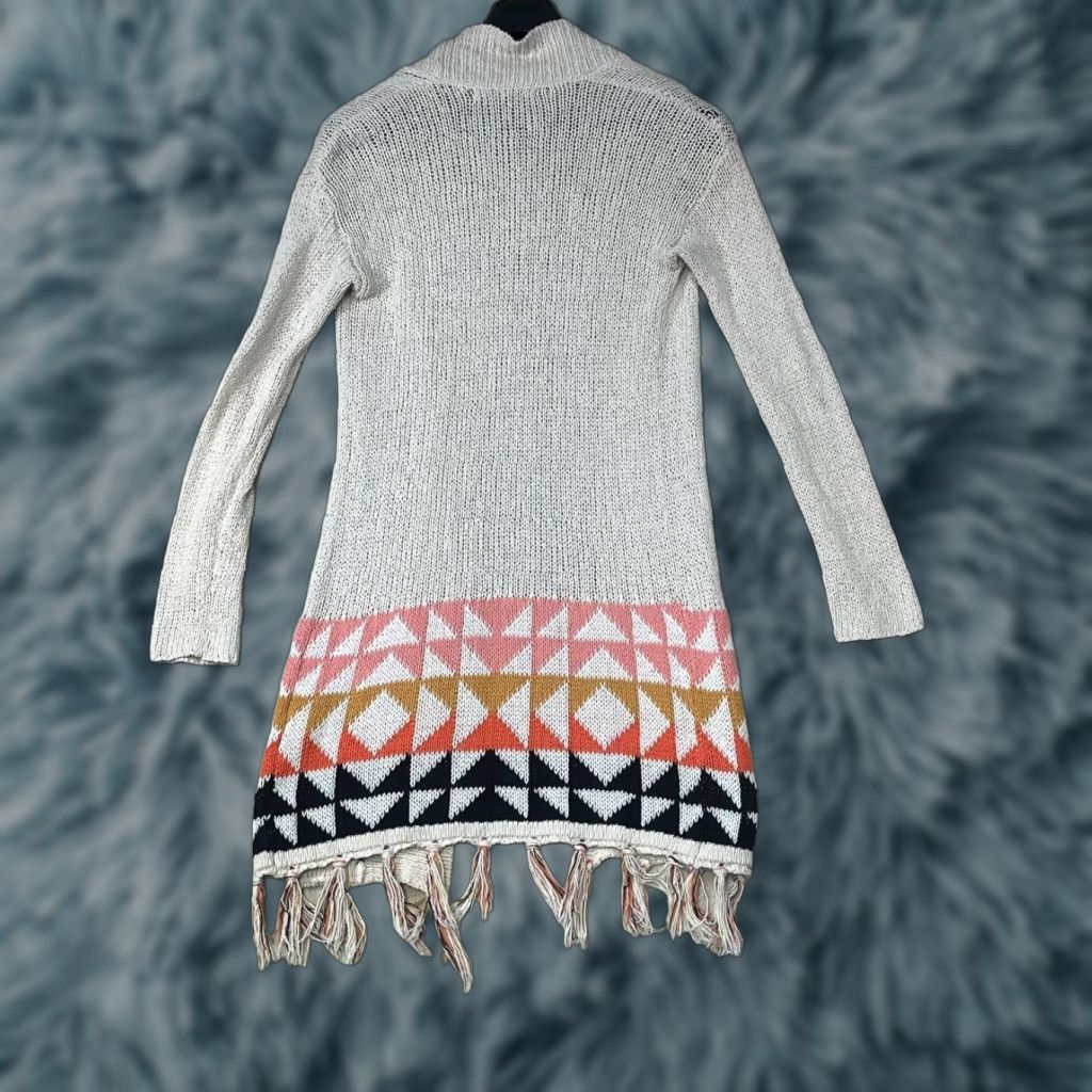 Vintage Roxy Cardigan Womens XS Beige Open Knit Boho Hippie Winter Size XS / US 0-2 / IT 36-38 - 1 Thumbnail