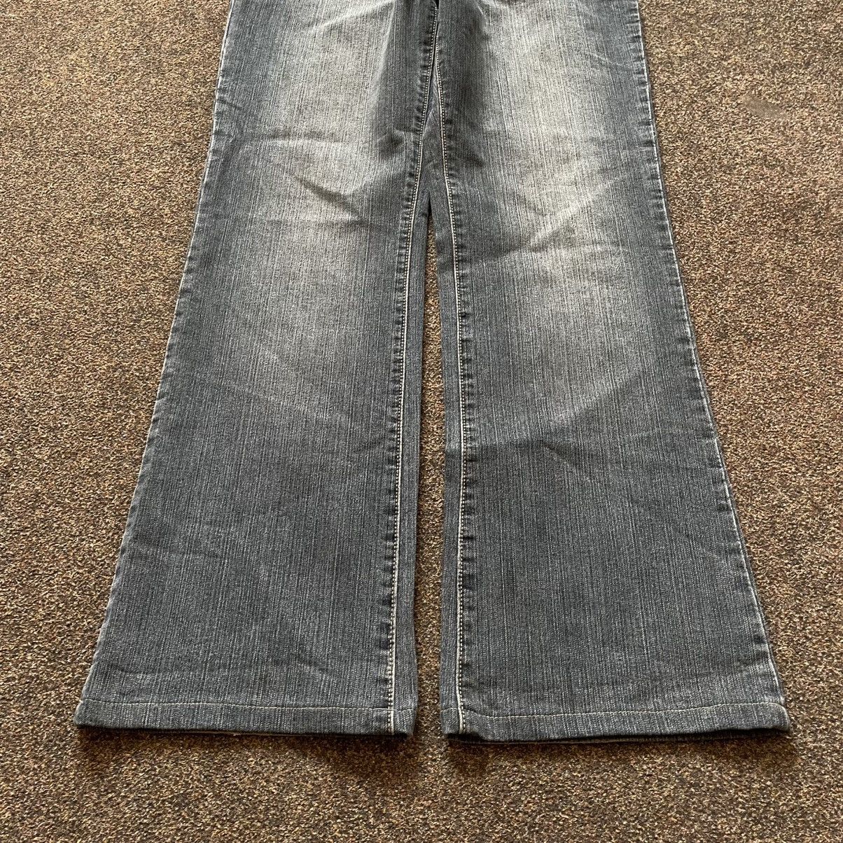 Vintage Vintage 90s Y2K Faded Denim Flared Jeans Baggy Americana 32 Size US 32 / EU 48 - 3 Thumbnail