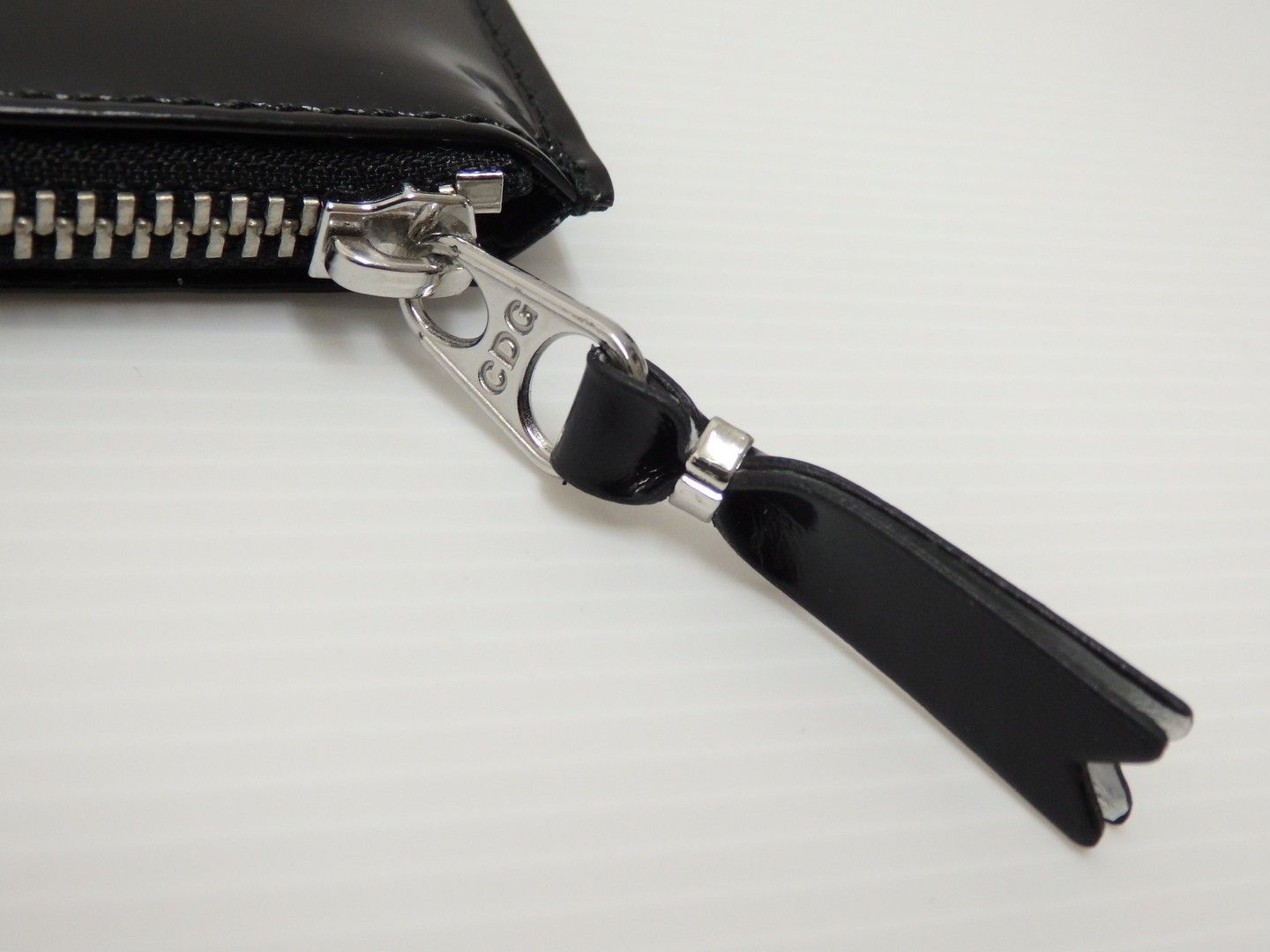 Comme des Garcons Wallet Coin Case L-shaped Zipper Leather Black Size ONE SIZE - 3 Thumbnail