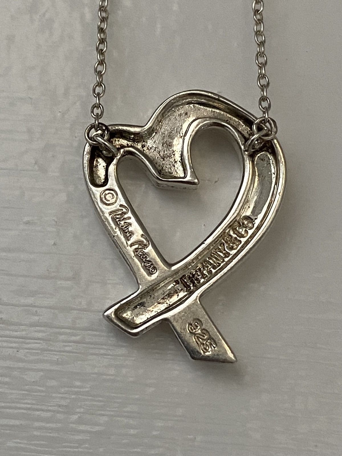 Tiffany & Co. Authentic Tiffany & Co. open heart ribbon necklace Size ONE SIZE - 3 Thumbnail