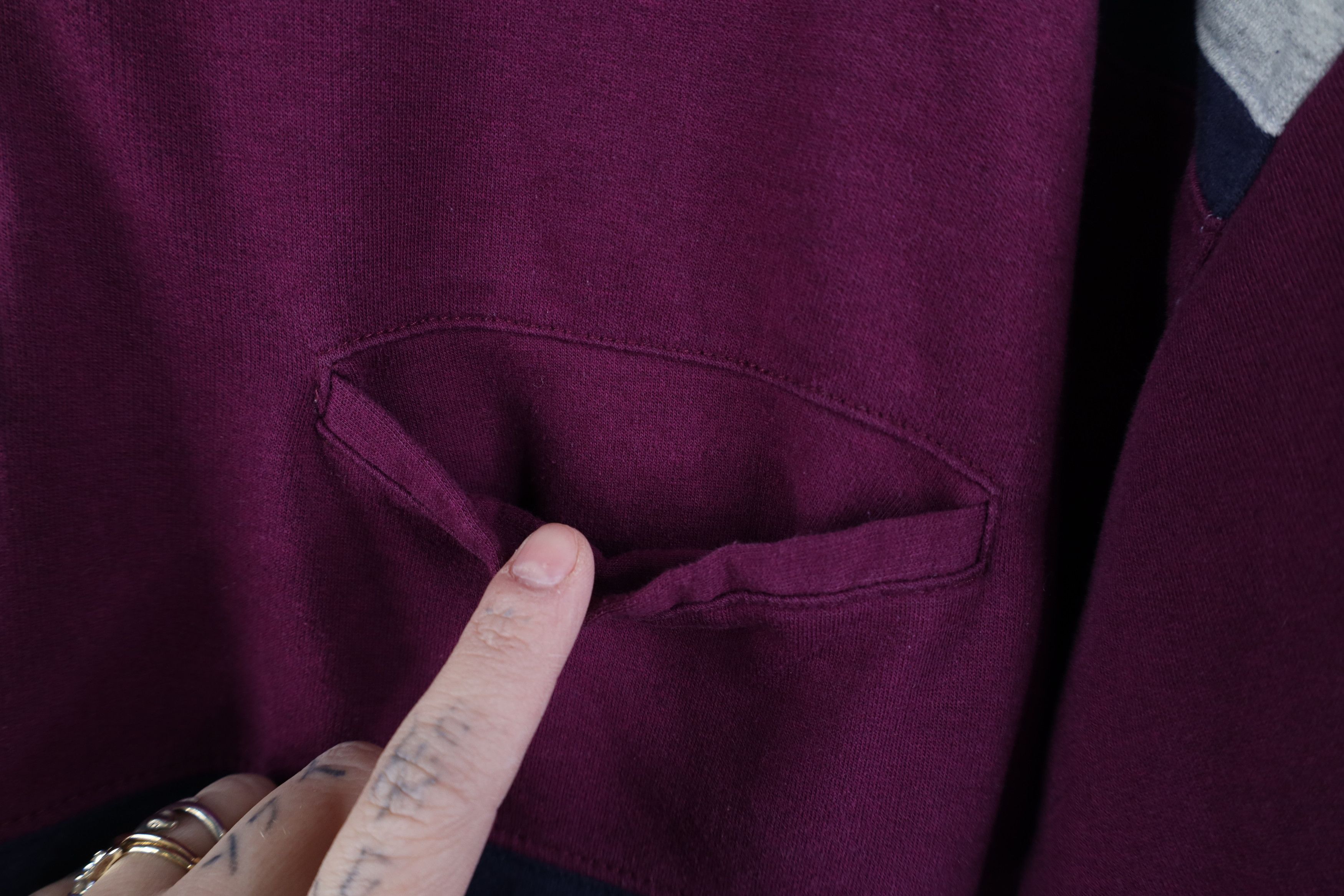 Vintage Vintage 90s Streetwear Block Collared Pullover Polo Shirt Size US L / EU 52-54 / 3 - 6 Thumbnail