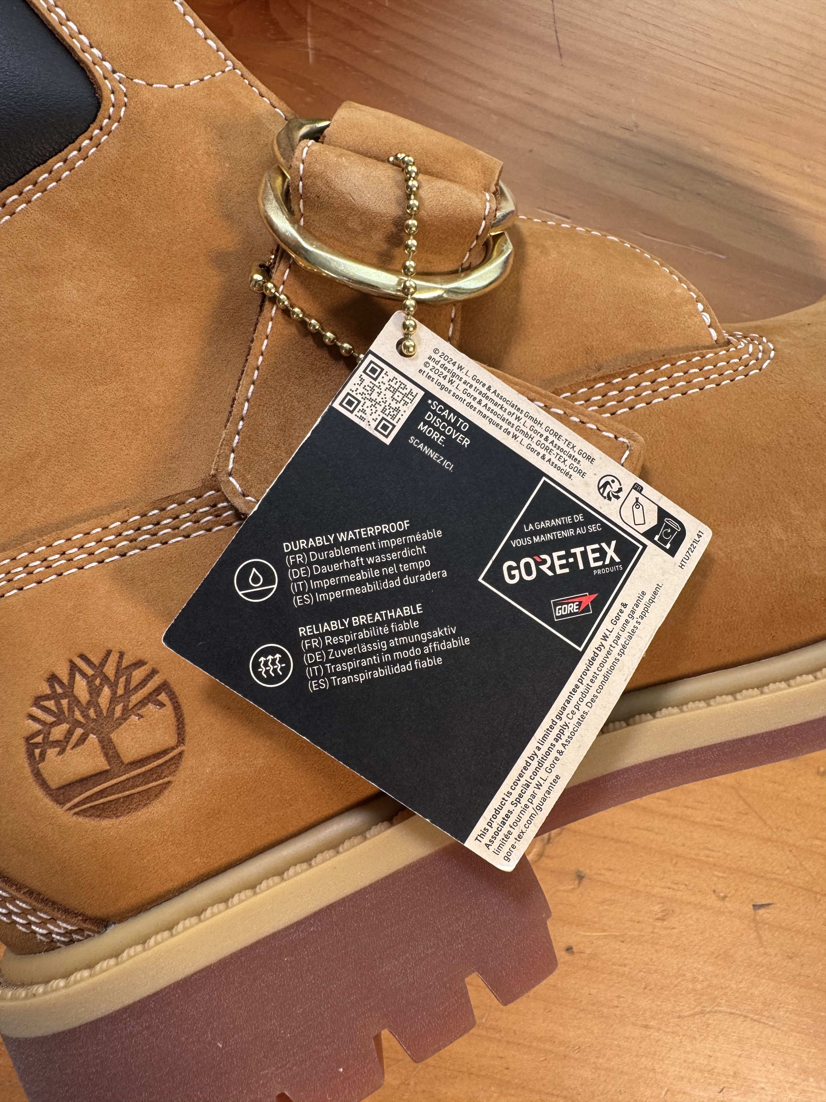 Beams Japan Beams x Timberland 6 INCH HERITAGE MID BUCKLE GTX BOOT WHEAT Size US 8.5 / EU 41-42 - 15 Thumbnail