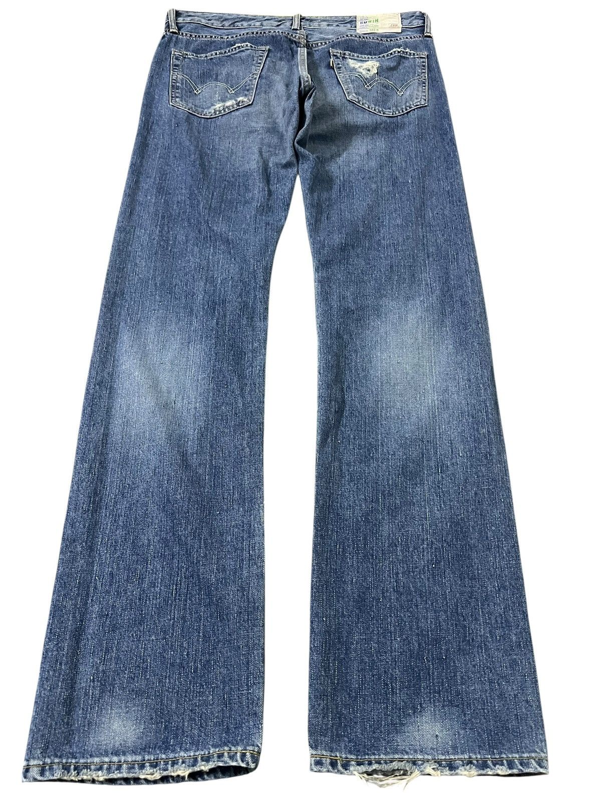 Edwin Edwin 502R Distress Mud Wash Jean Very Rare Size US 33 - 2 Thumbnail