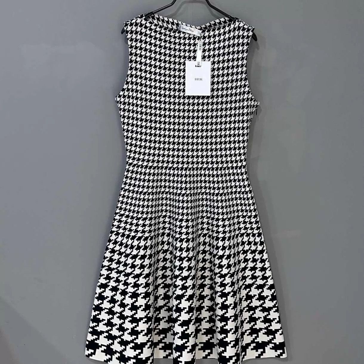 Dior Dior women's gradient houndstooth dress 40 Size M / US 6-8 / IT 42-44 - 2 Thumbnail