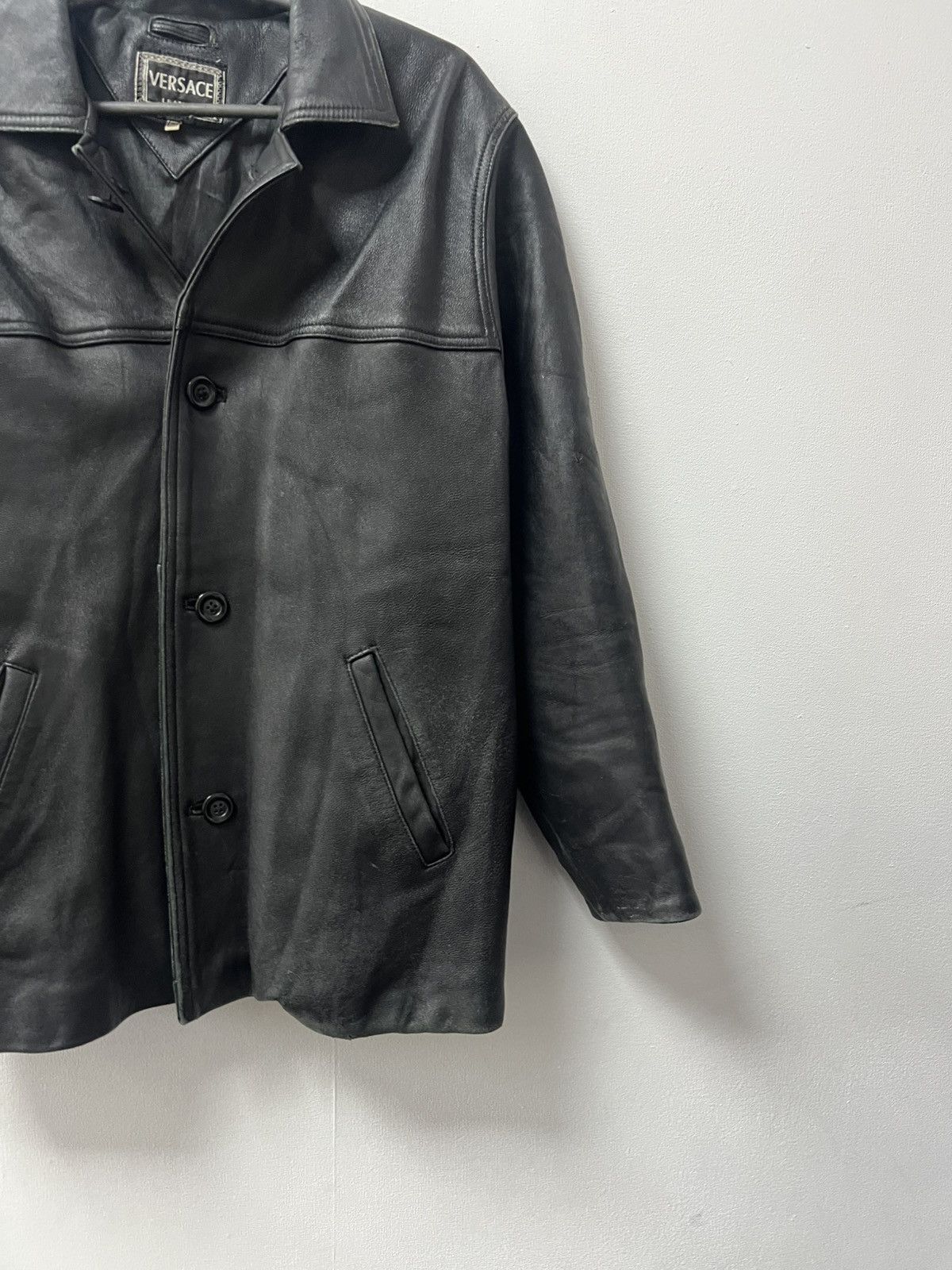 Versace Vintage Versace Leather Jacket size S Mens Luxury Size US S / EU 44-46 / 1 - 4 Thumbnail