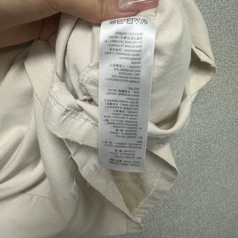 Balenciaga Balenciaga Off-white distressed FBI printed short-sleeved Size US M / EU 48-50 / 2 - 4 Thumbnail