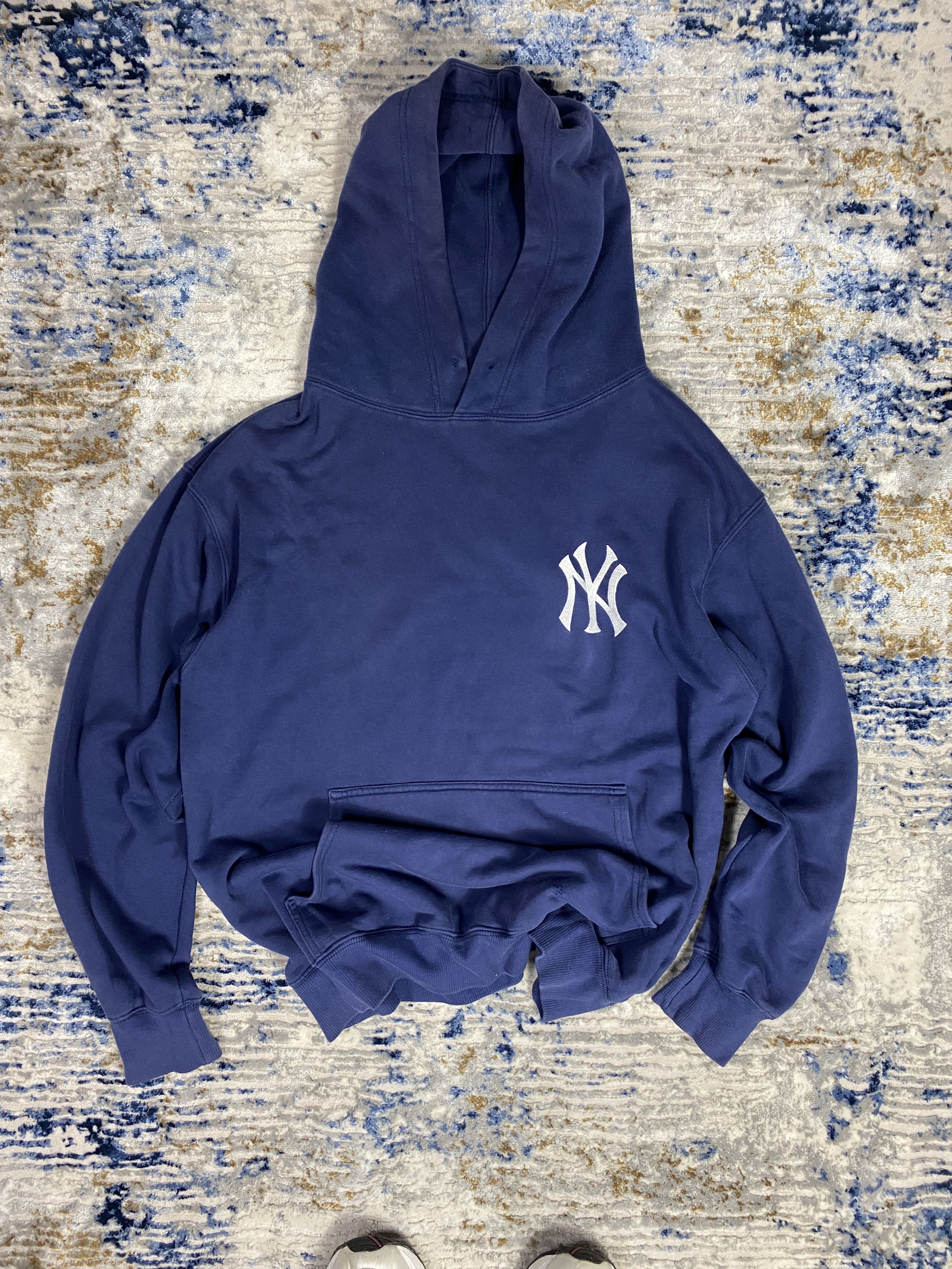 Vintage 90S BOXY New York VINTAGE HOODIE Size US L / EU 52-54 / 3 - 2 Thumbnail