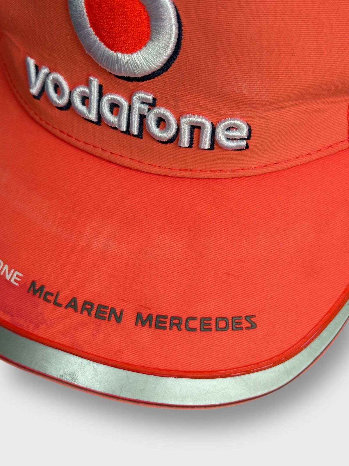 Malcolm McLaren Vintage Vodafone McLaren Mercedes Jenson Racing Nylon Cap Size ONE SIZE - 5 Thumbnail