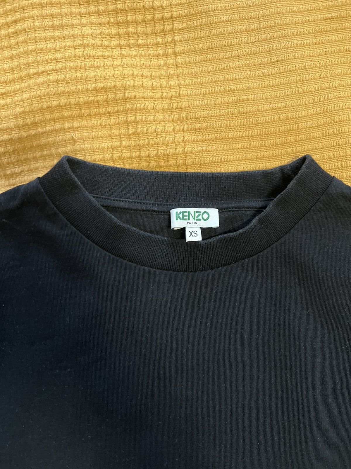 Kenzo Kenzo Black and White Mix Mesh Boxy Crop T-Shirt Size XS / US 0-2 / IT 36-38 - 3 Thumbnail