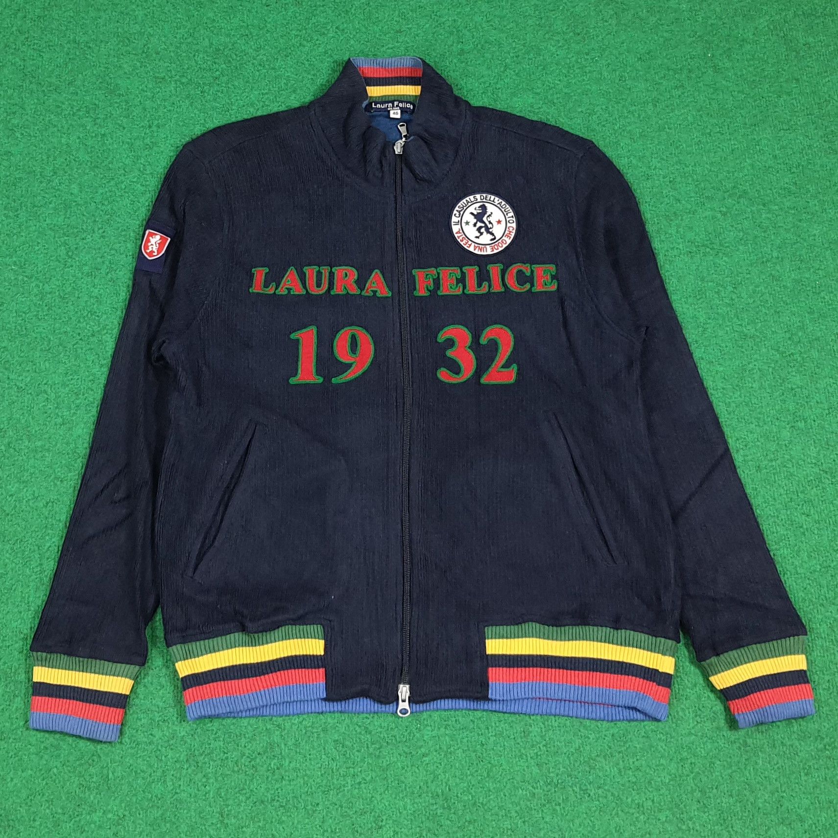 Vintage Vintage 90s Laura Felice Milano Jacket Ribbed Sweater C282N6 Size US S / EU 44-46 / 1 - 1 Thumbnail