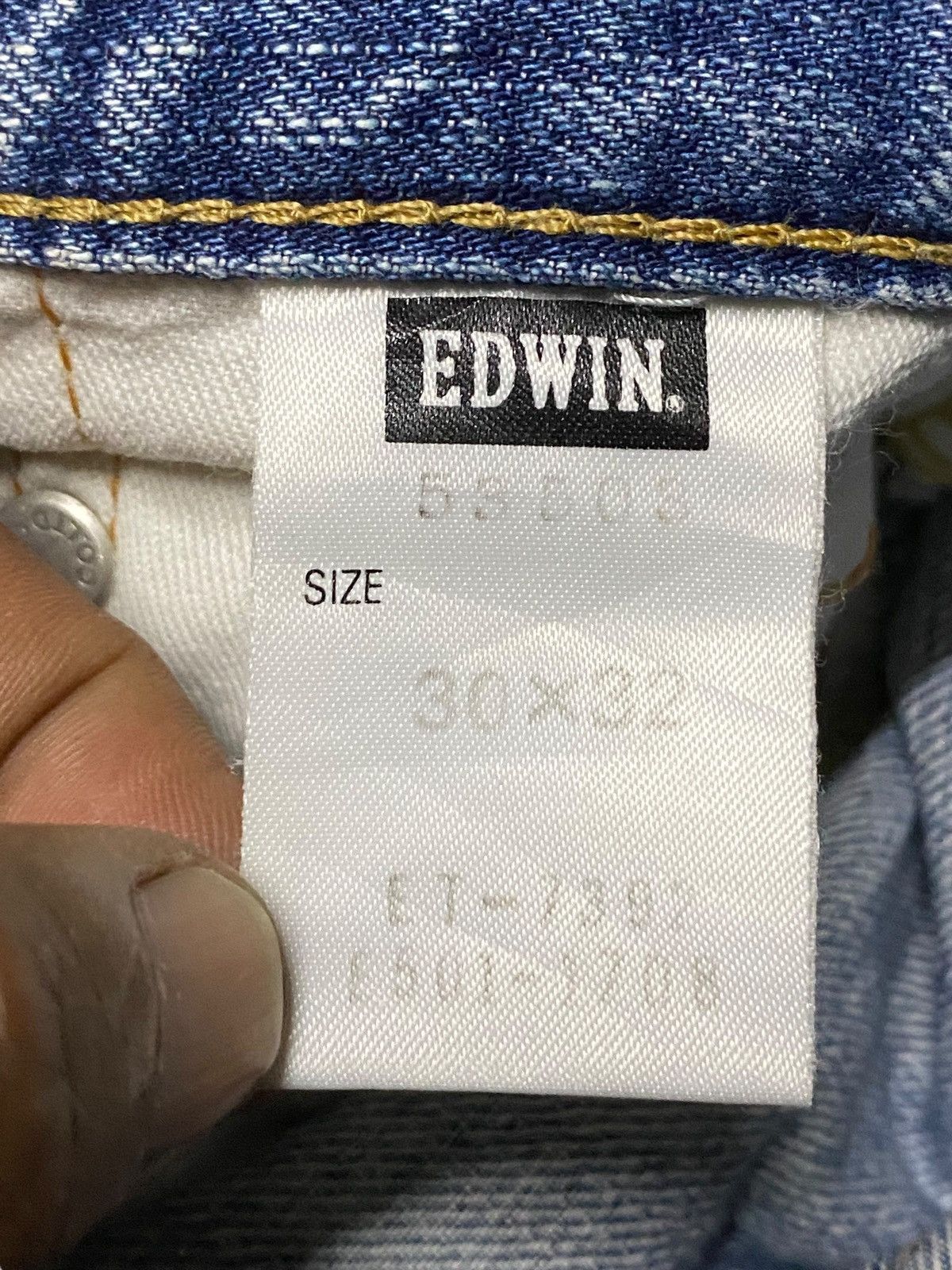 Edwin Vintage Japanese Brand Edwin 503 Faded Wash Distressed Jeans Size US 31 - 16 Thumbnail