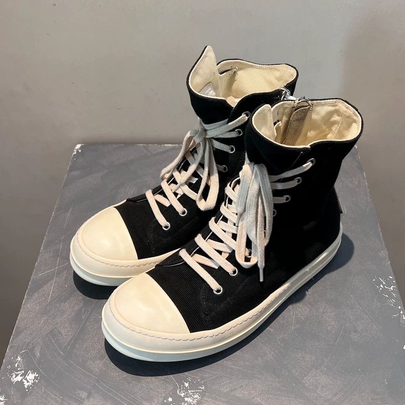 Rick Owens Rick owens Double line classic high-top canvas large Conve Size US 8.5 / EU 41-42 - 2 Thumbnail