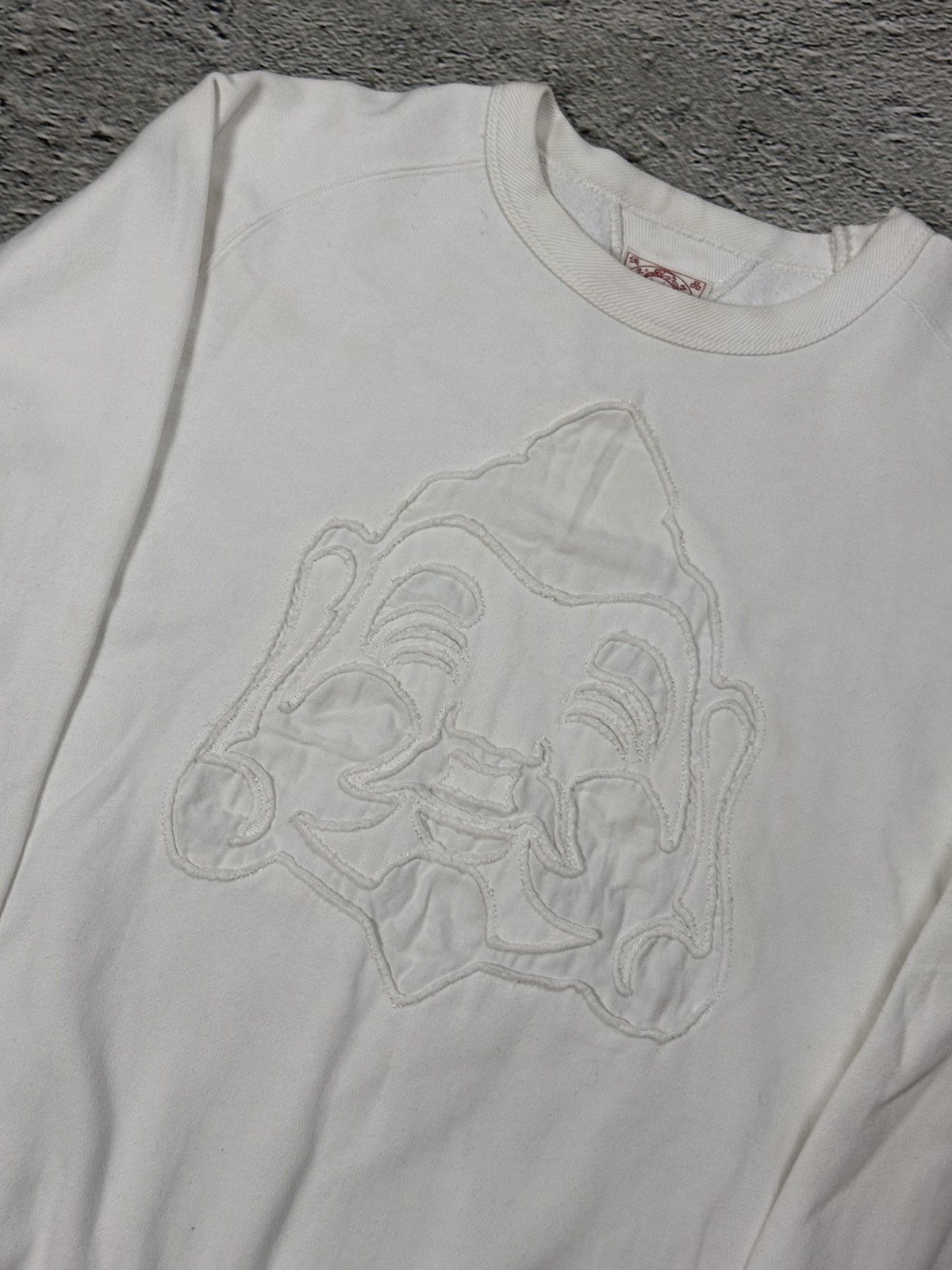 Evisu Evisu sweatshirt big logo face vintage white Y2K Size US L / EU 52-54 / 3 - 2 Thumbnail