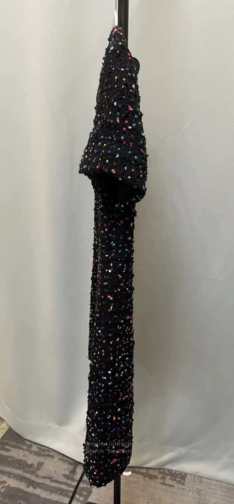 Valentino Valentino A small black fragrant dress Size XXL / US 16-18 / IT 52-54 - 4 Thumbnail