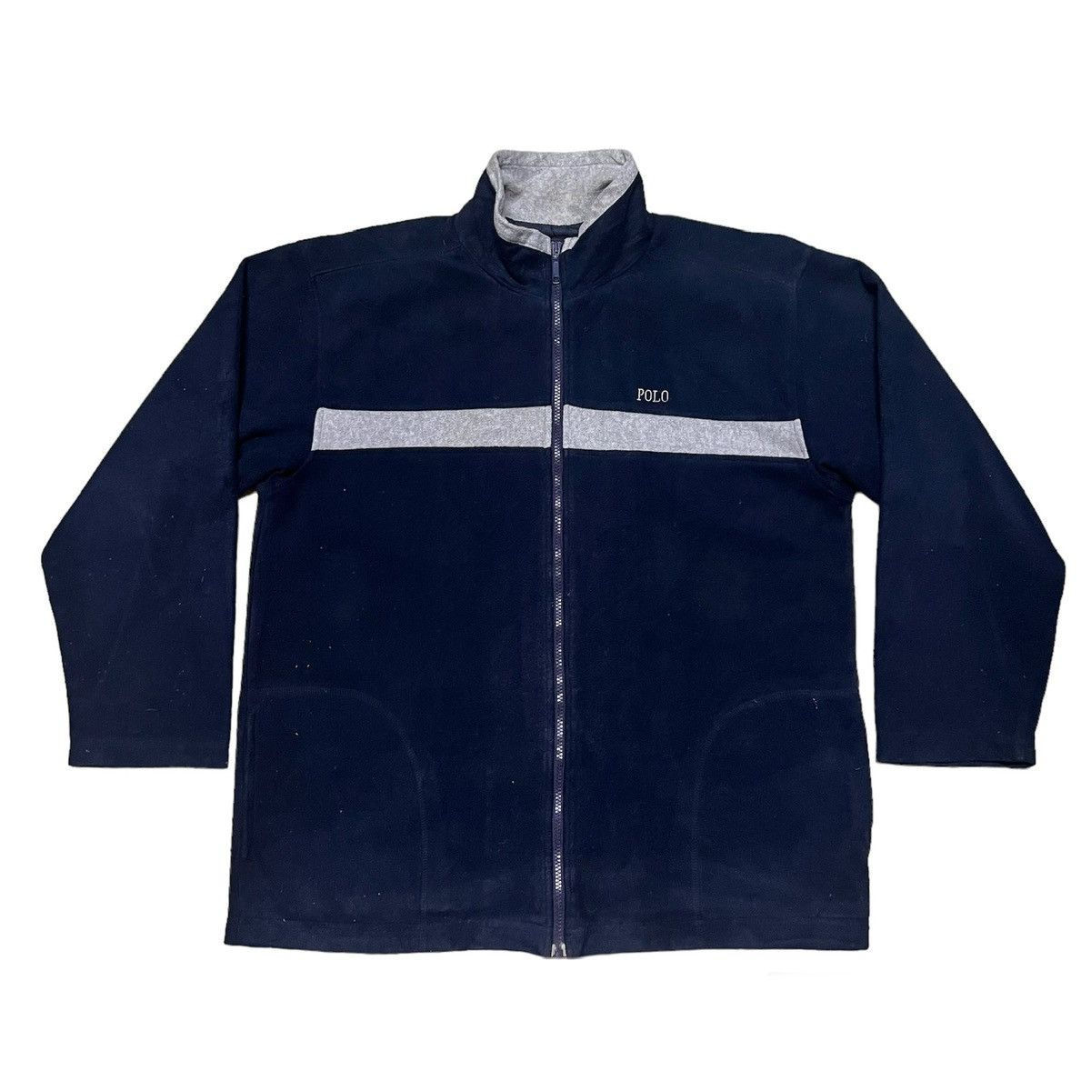 image of Beverly Hills Polo Club x Polo Ralph Lauren Polo British Country Spirit Small Logo Fleece Jacket in