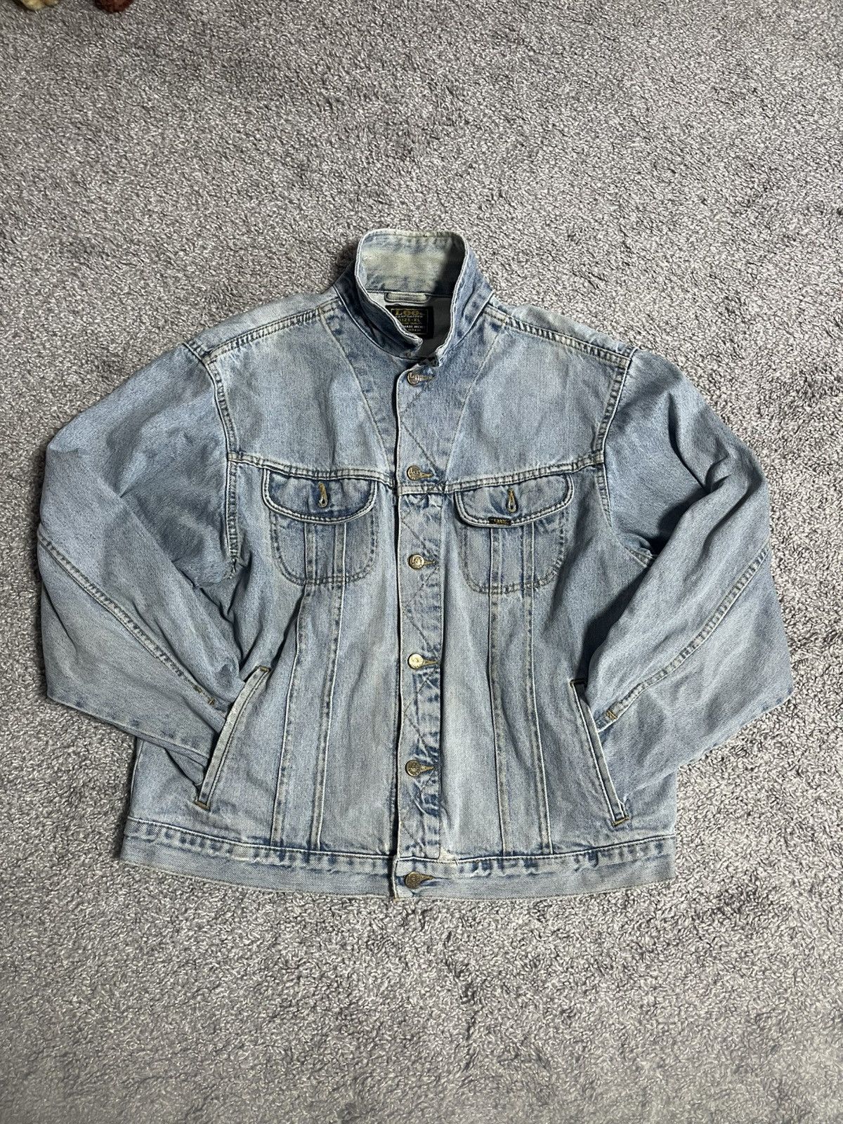 Lee × Vintage LEE RIDERS VINTAGE DENIM BLUE JACKET RARE 7850 USA SIZE XL Size US XL / EU 56 / 4 - 1 Thumbnail