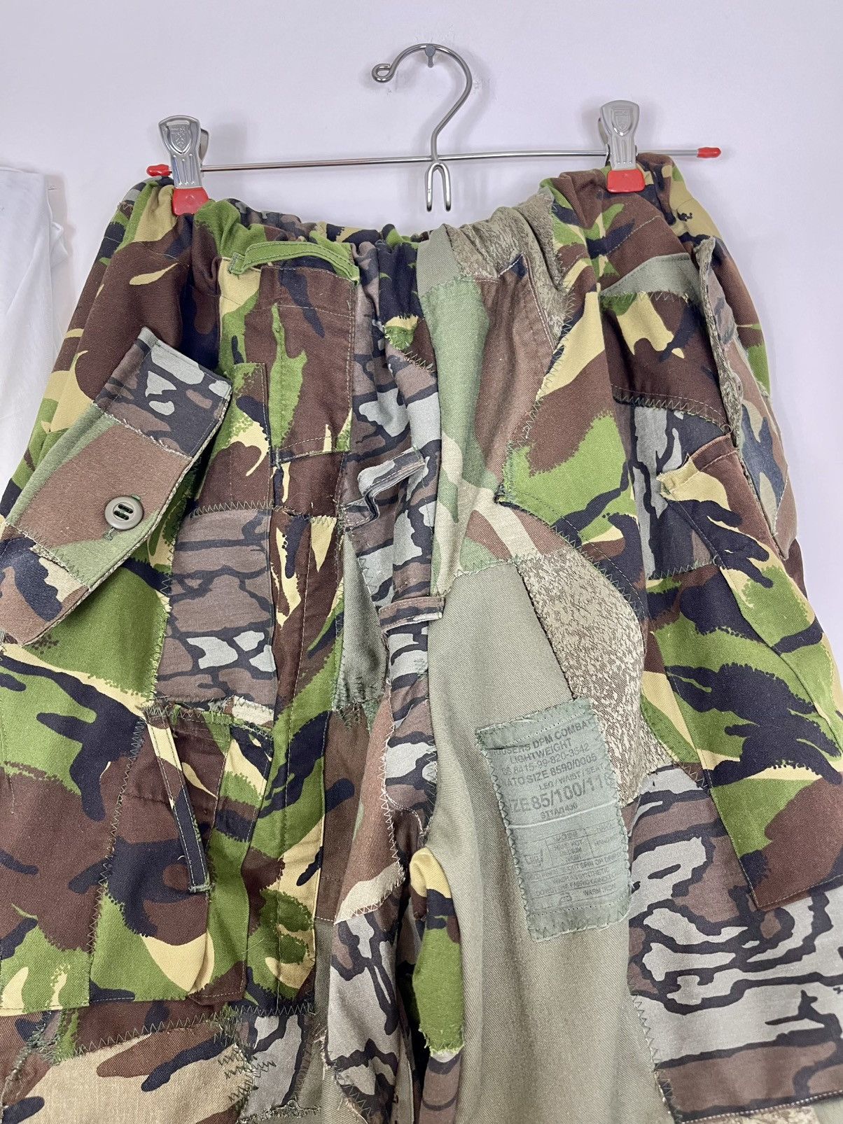 Chorley Patchwork baggy parachute camo cargo shorts bondage Size US 34 / EU 50 - 3 Thumbnail
