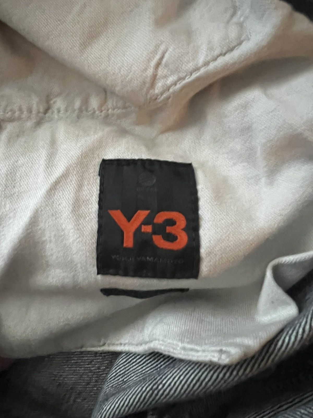 Y-3 3-stripe/spotted horse denim Jeans