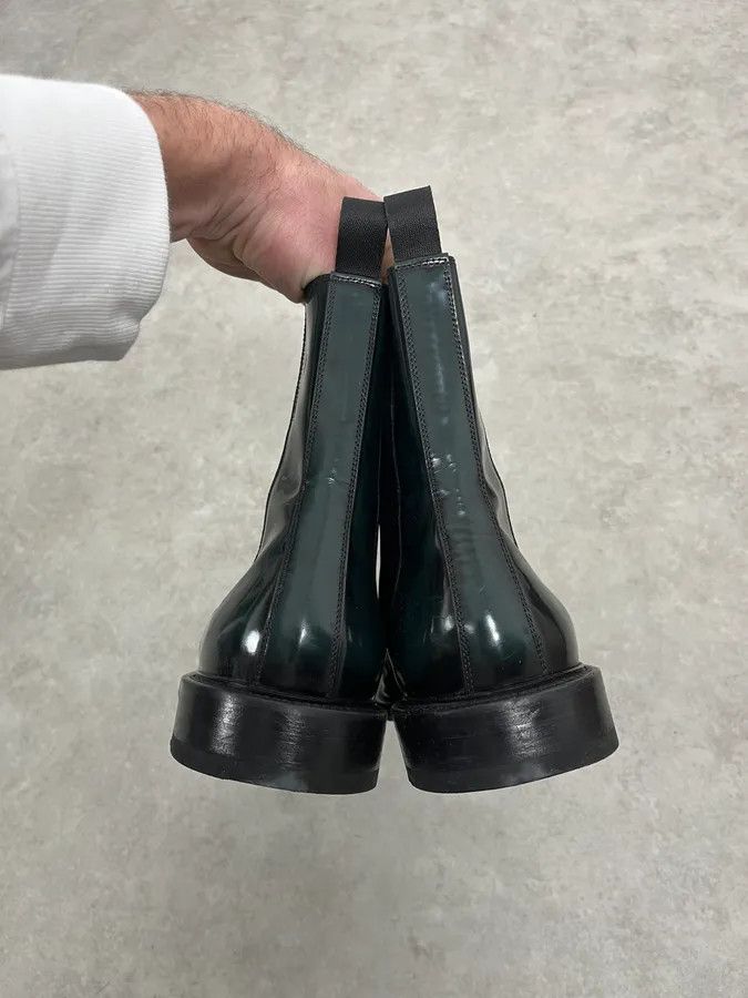 Jil Sander Jil Sander Green Classy Leather Chelsea Boots Size US 11.5 / EU 44-45 - 5 Thumbnail