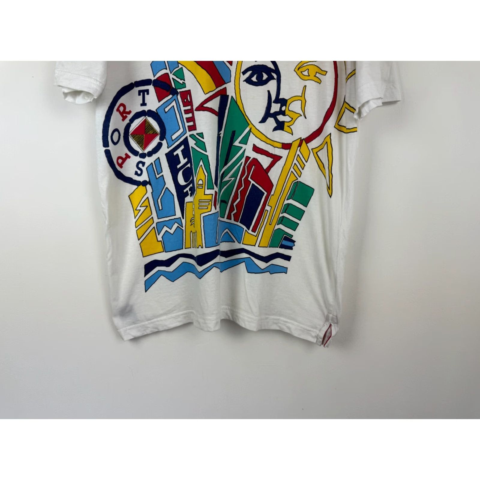 Vintage Iceberg T-Shirt Ice Vintage 1980s XL White Men's Graphic Tee Graphic Print Cotton Italy Long Sleeve Size US XL / EU 56 / 4 - 4 Thumbnail
