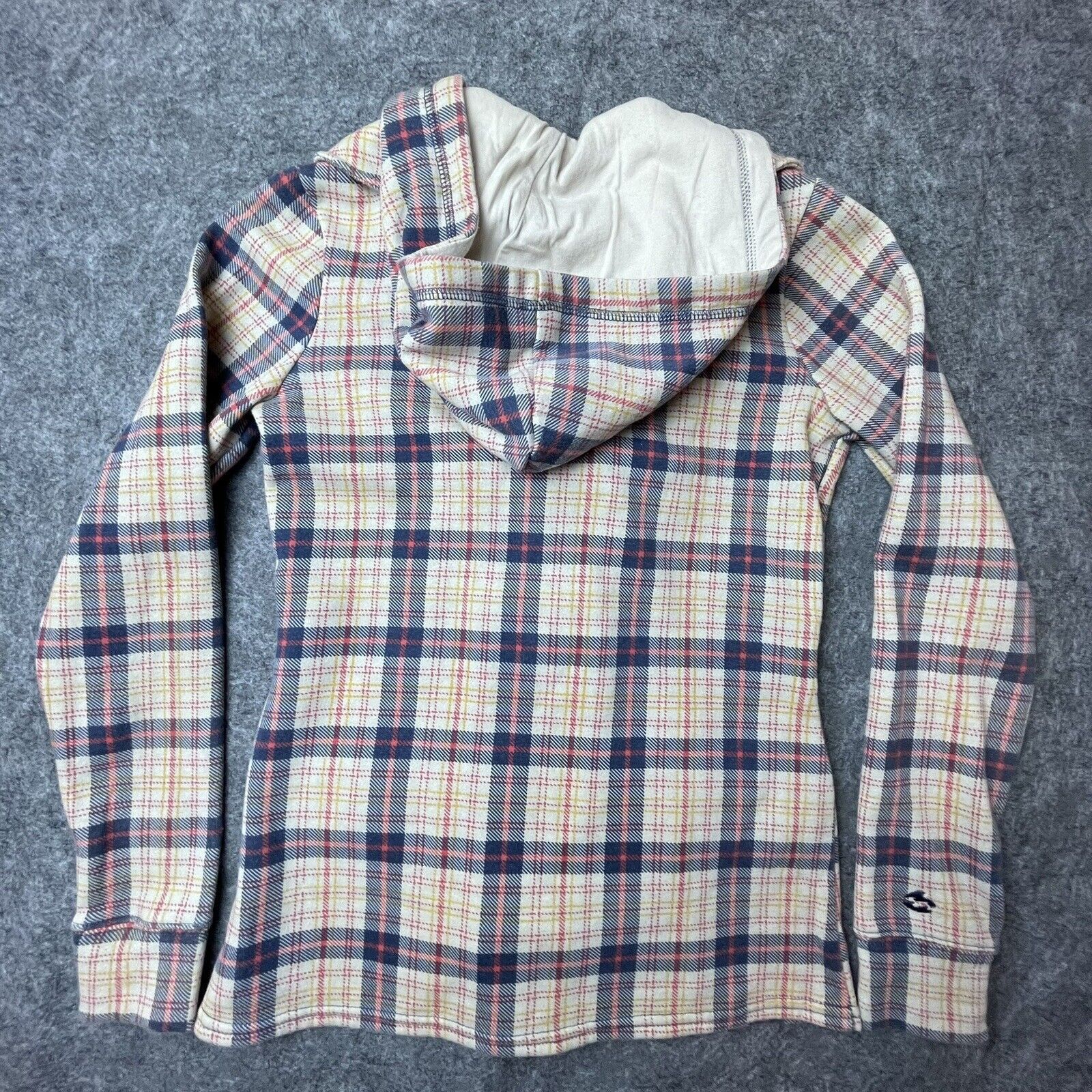 Billabong Billabong Jacket Women Small Hoodie Sweatshirt Plaid Peacoat Size S / US 4 / IT 40 - 2 Thumbnail