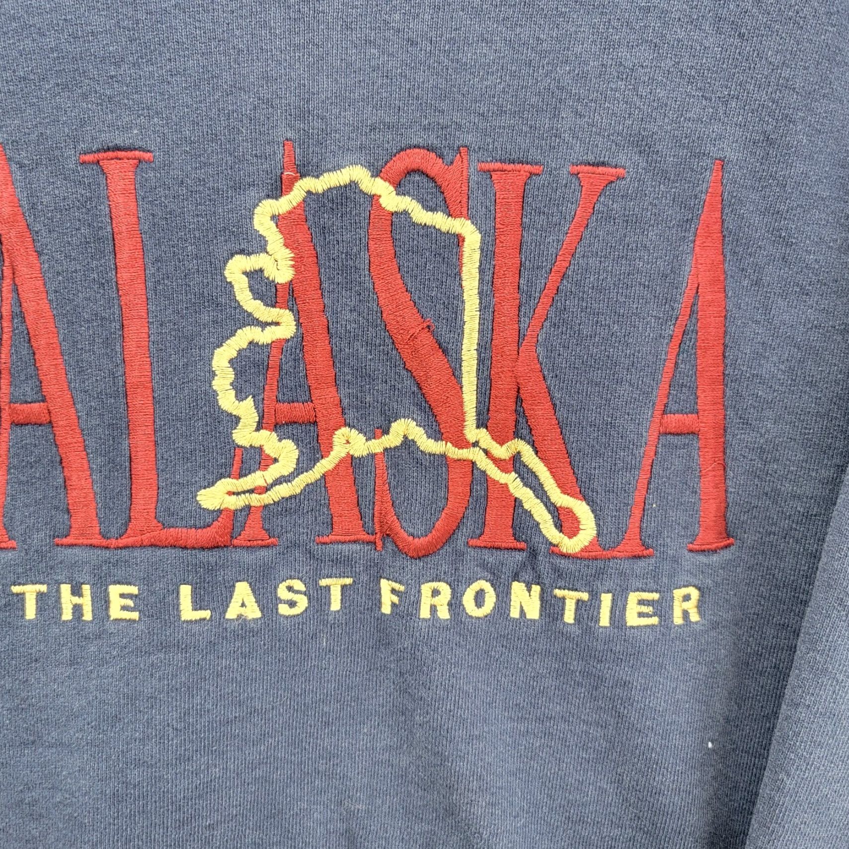 Fruit Of The Loom VINTAGE Alaska Sweatshirt Adult XL Fruit of the Loom the Last Frontier Pullover Size US XL / EU 56 / 4 - 2 Thumbnail