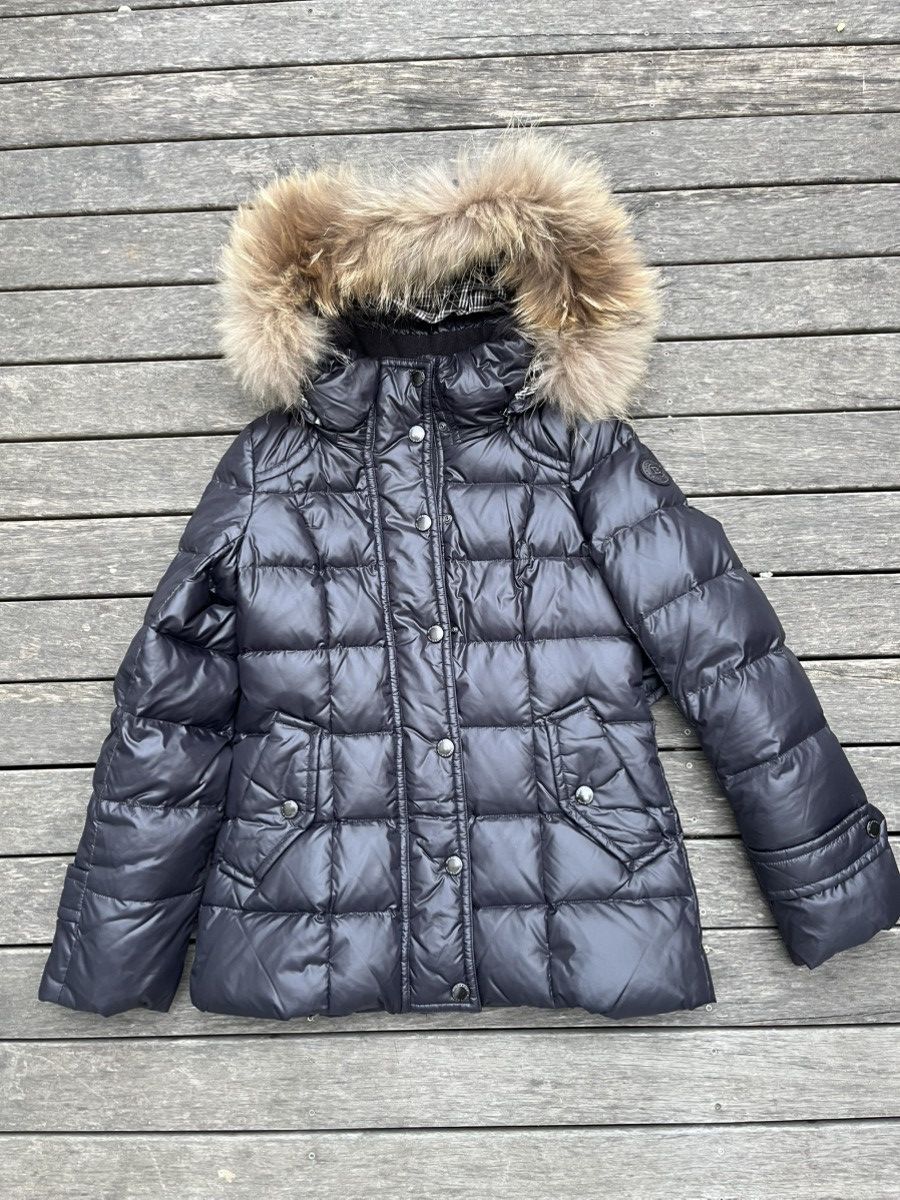 Black Label × Burberry BURBERRY 00s MADE IN JAPAN REAL FUR PUFFER