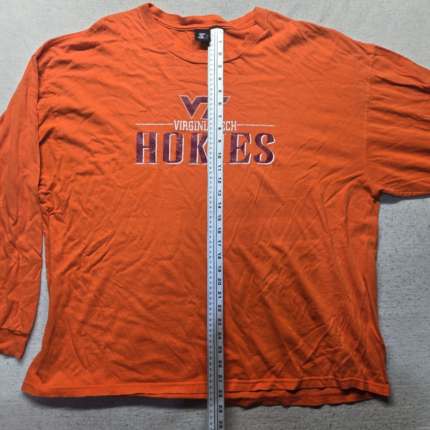 Vintage VINTAGE No (brand) Virginia Tech Hokies VT VT Hokies Tee Shirt Long Sleeve Adult 3XL Orange Mens Shirt Size US XXL / EU 58 / 5 - 4 Thumbnail