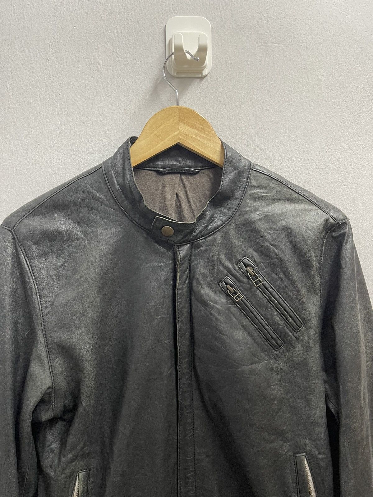 Ships Jet Blue Vintage SHIP JET BLUE Distressed Leather Jacket Size US M / EU 48-50 / 2 - 3 Thumbnail