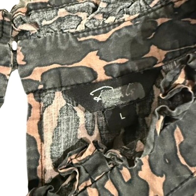 Rails Rails Ariana Leopard Print Top in Gray Multi, Size L Size L / US 10 / IT 46 - 7 Thumbnail