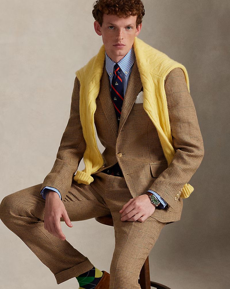 Ralph Lauren Purple Label 1095USD TIMELESS Yellow Cable-Knit Cashmere Sweater Size US L / EU 52-54 / 3 - 2 Thumbnail