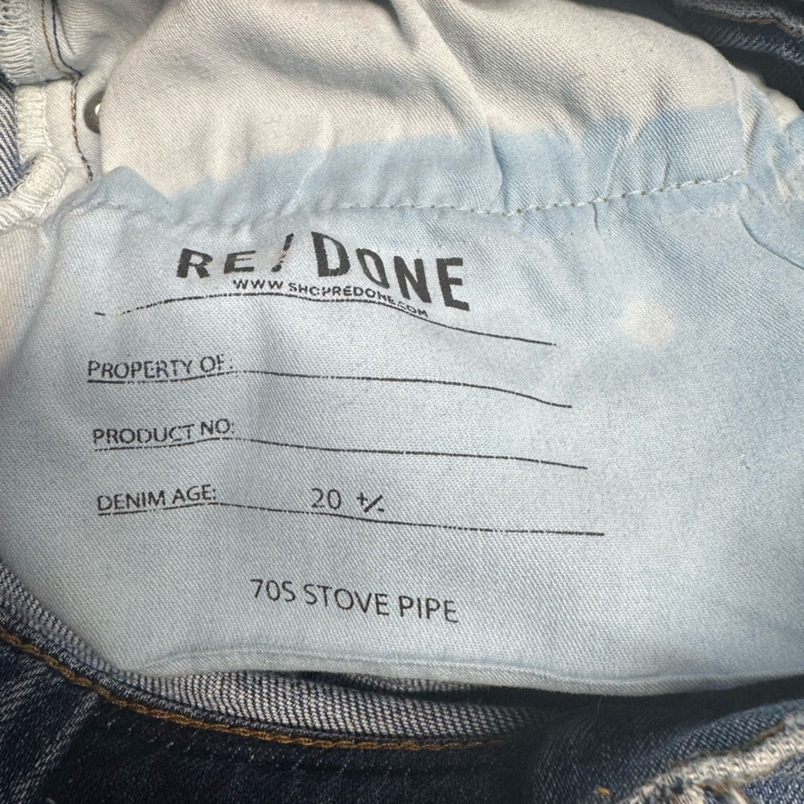 RE/DONE Re/Done 70’s Stovepipe Denim size 26 Size 26" / US 2 / IT 38 - 9 Thumbnail