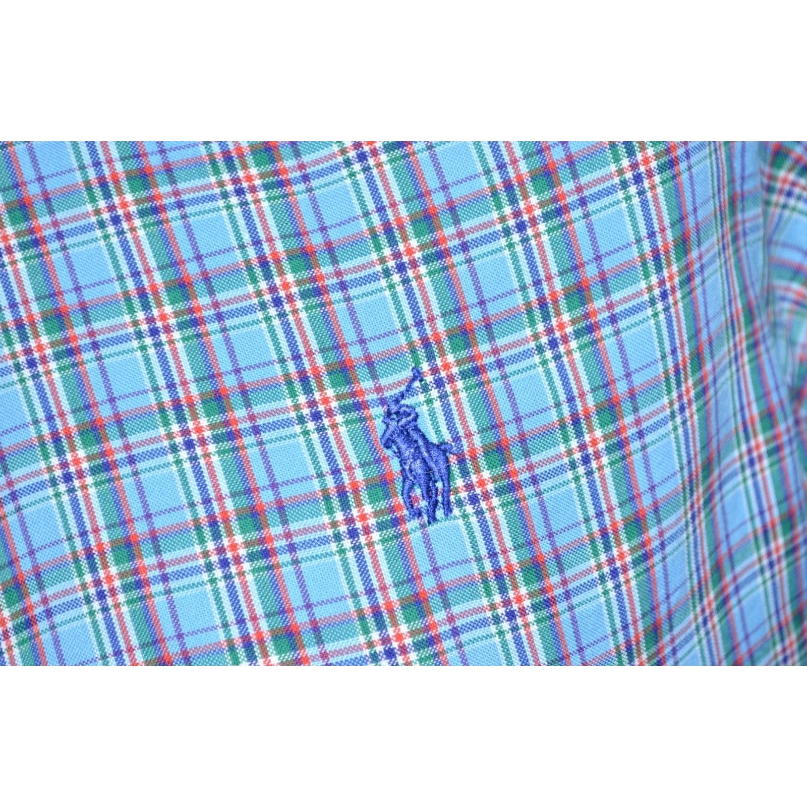 Ralph Lauren Ralph Lauren Mens Long Sleeve Checked Shirt Blue Cotton Size S Size US S / EU 44-46 / 1 - 5 Thumbnail