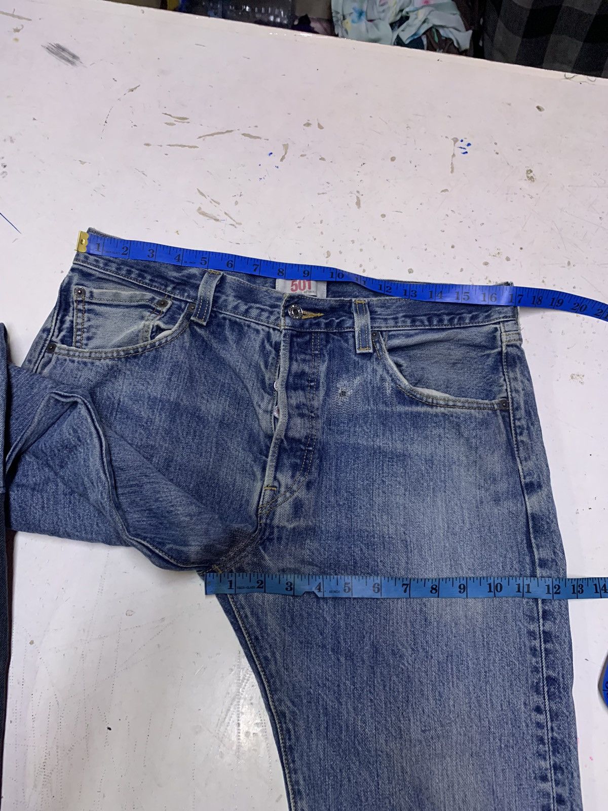 Levi's Vintage Clothing Levis Distressed denim custom Size US 34 / EU 50 - 22 Thumbnail
