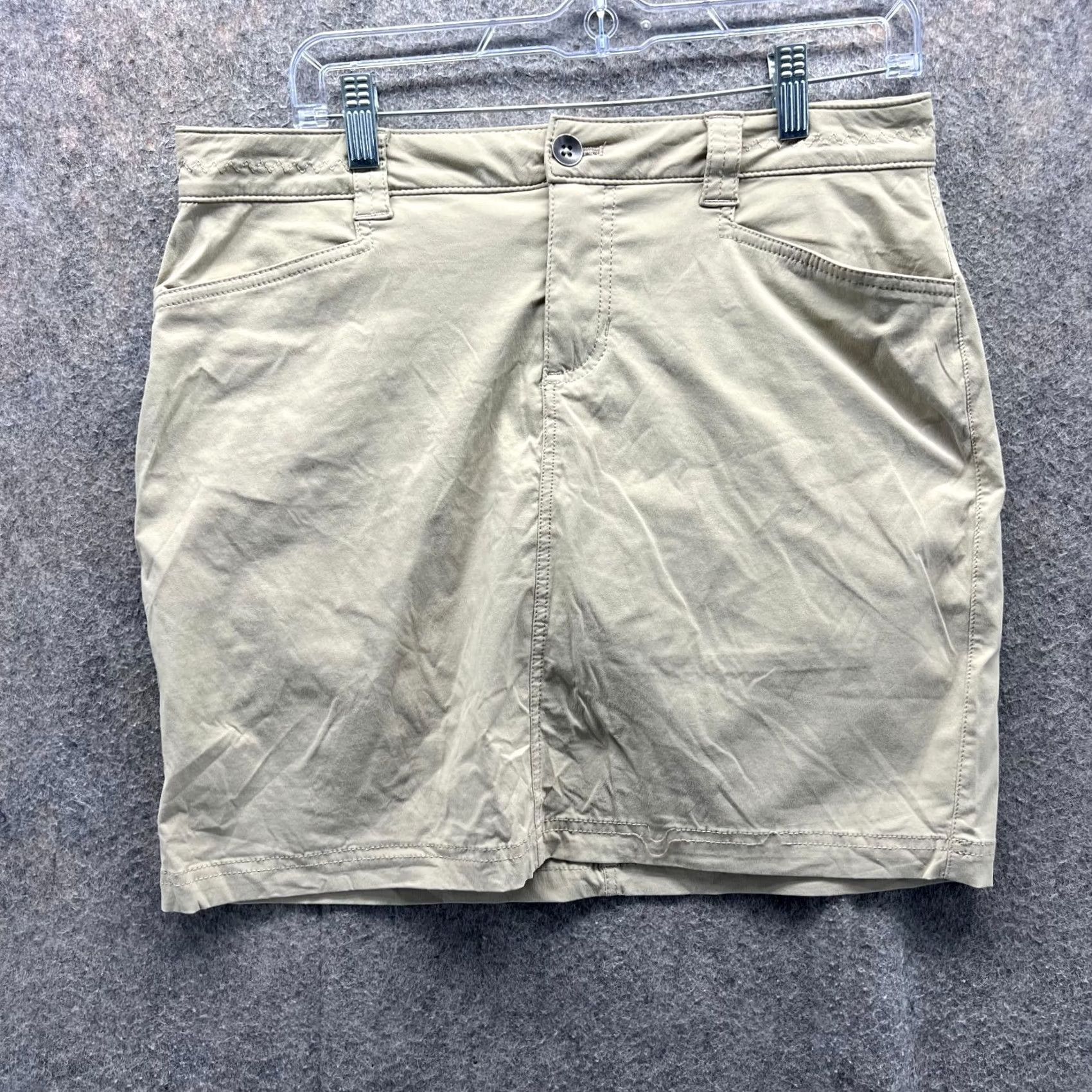 Eddie Bauer VINTAGE Eddie Bauer Skirt Womens 8 Beige Outdoor Pencil Pockets Tan Khaki Hiking Outdoor Size 30" / US 8 / IT 44 - 2 Thumbnail