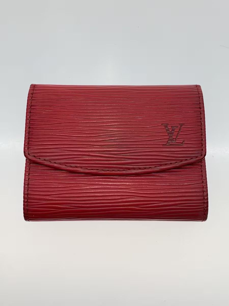 Louis Vuitton Louis Vuitton Epi Porto Monnaie Simple Leather Red Size ONE SIZE - 1 Thumbnail