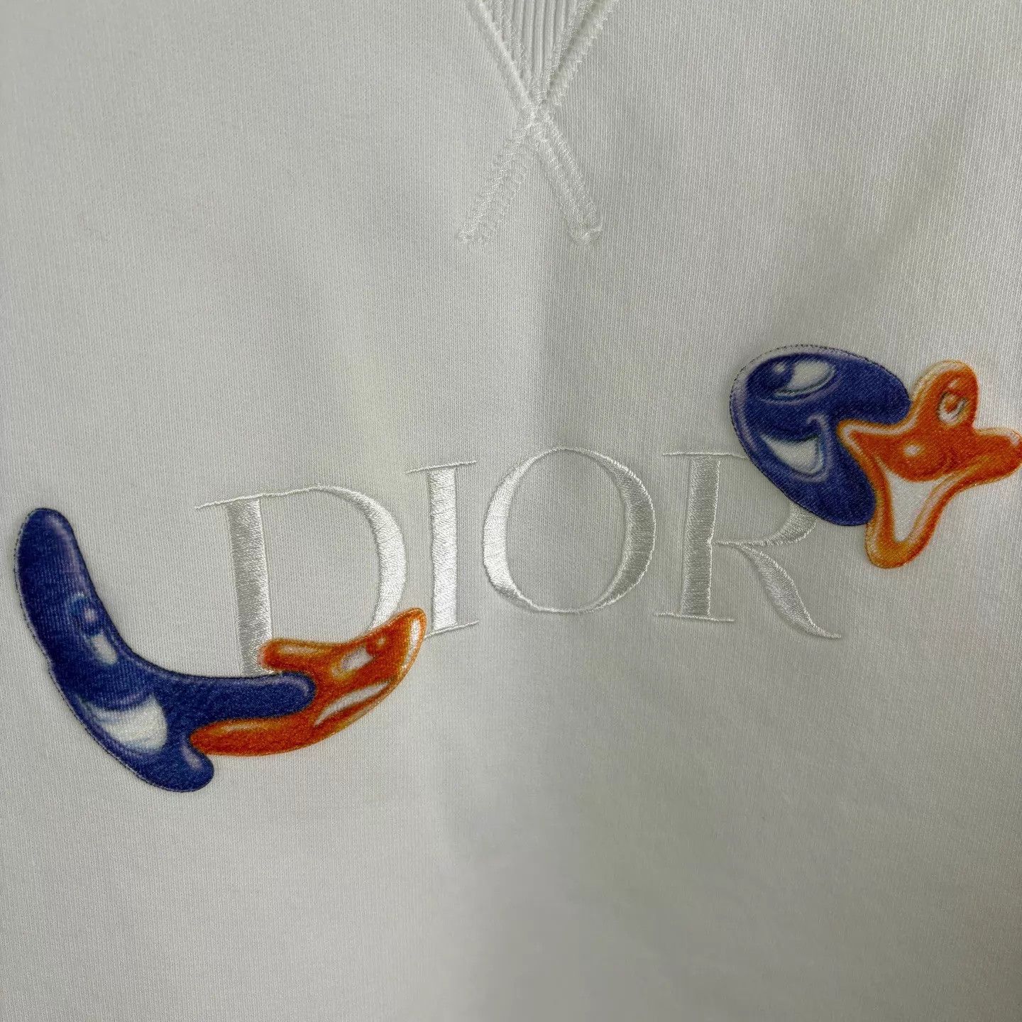 Dior Dior x Kenny Scharf White Sweatshirt M (New) Size US M / EU 48-50 / 2 - 4 Thumbnail