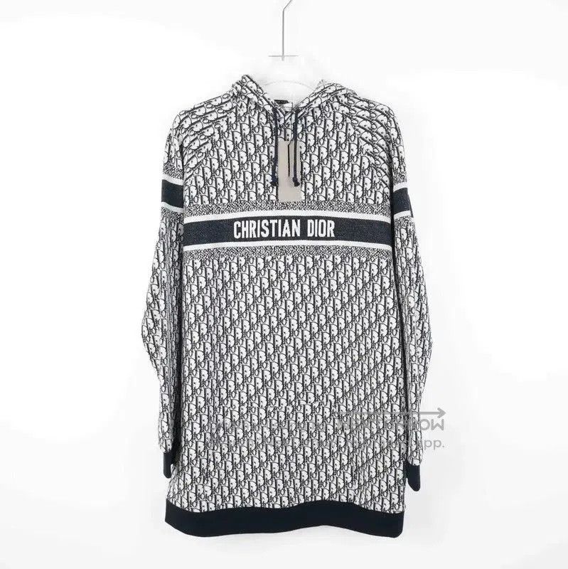 Dior Dior Black Cotton Blend Women's Hoodie . Size L / US 10 / IT 46 - 1 Thumbnail